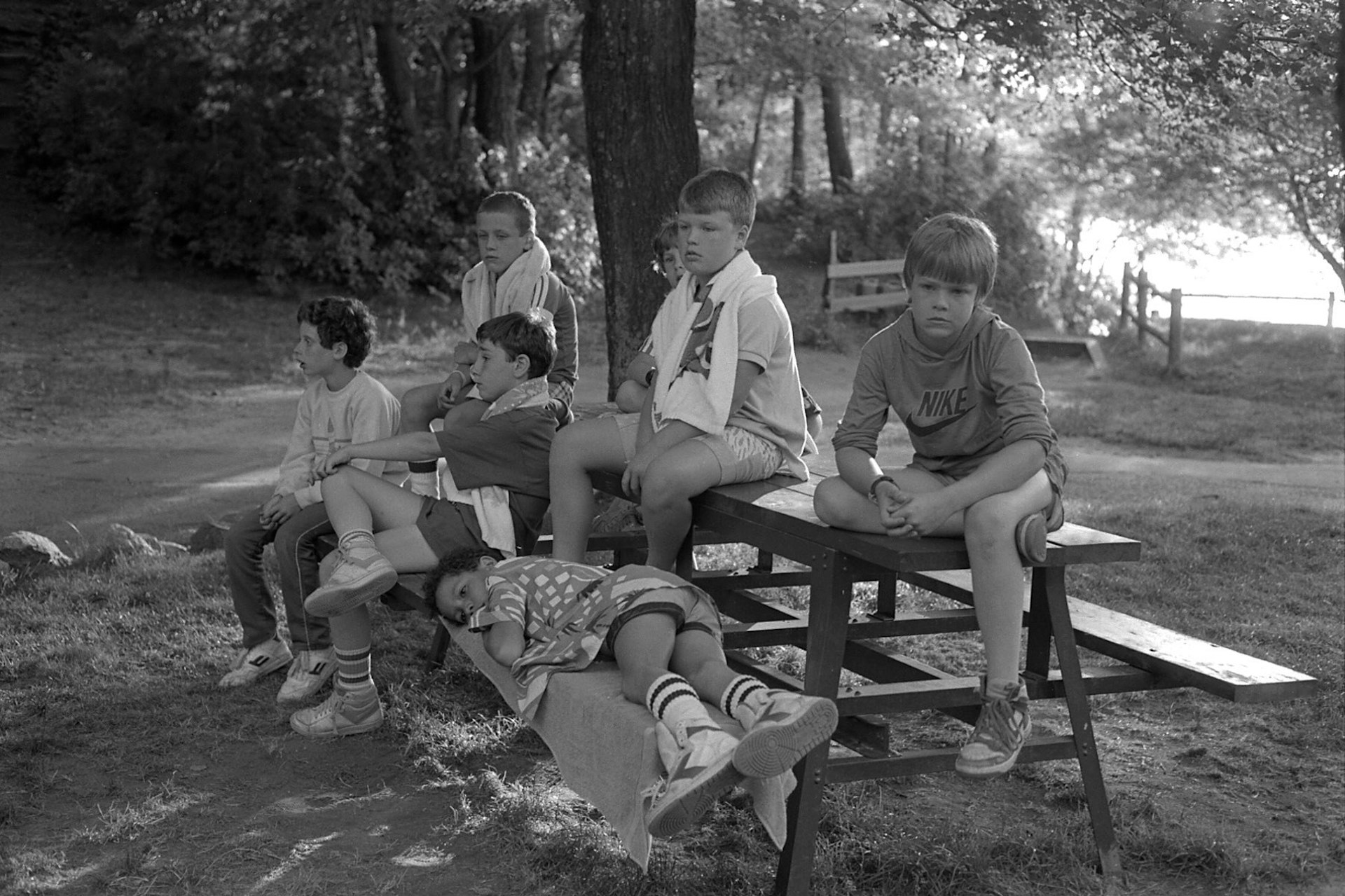 Vintage scenes of life at an American summer camp
