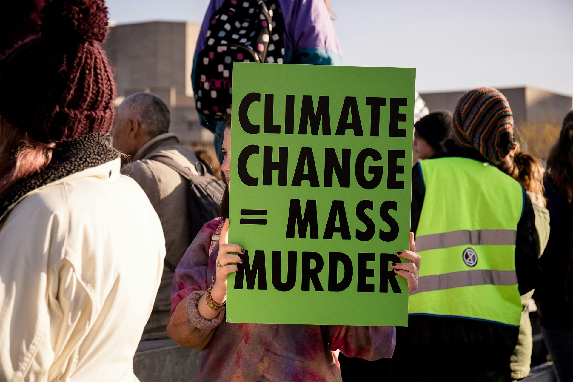 Protestors call for immediate action on climate change