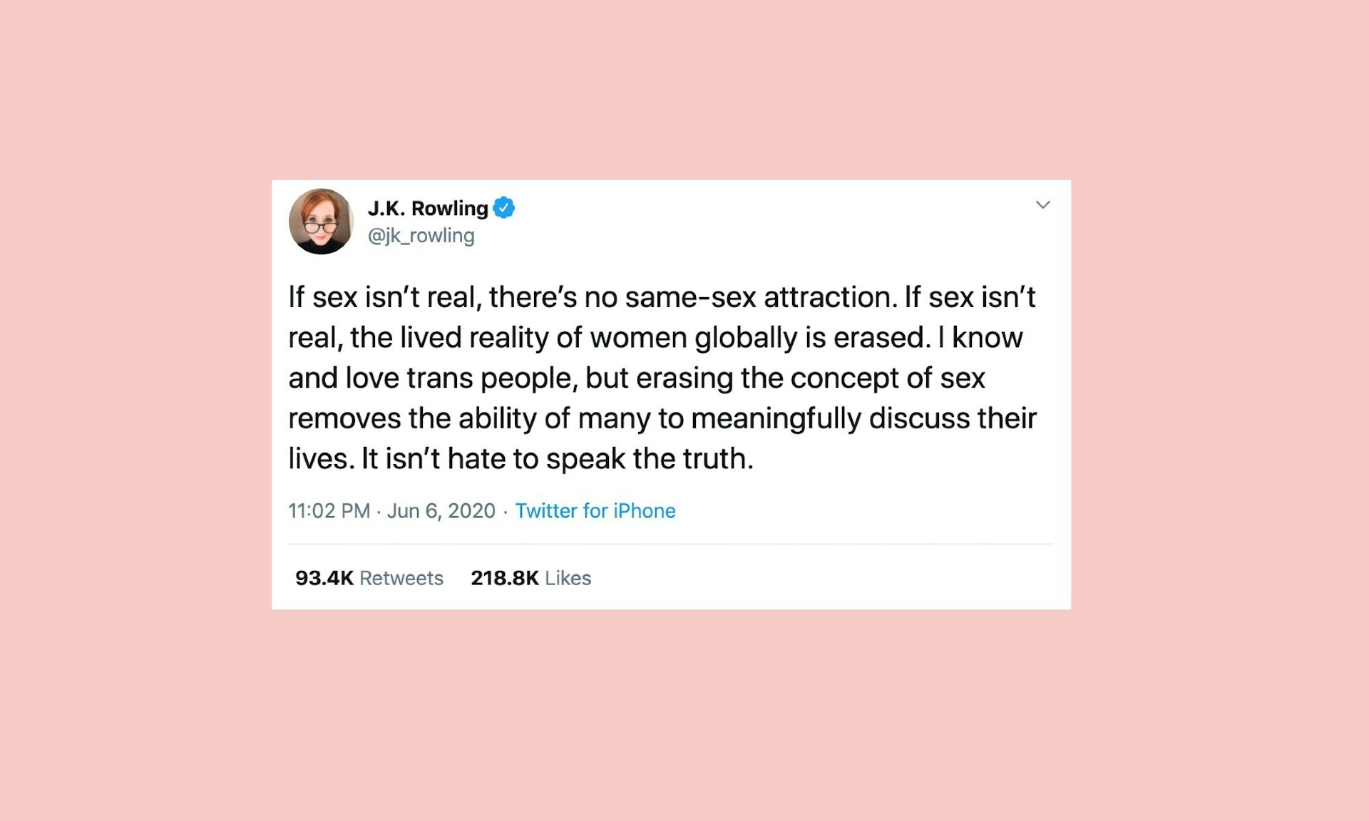JK Rowling is not the victim here