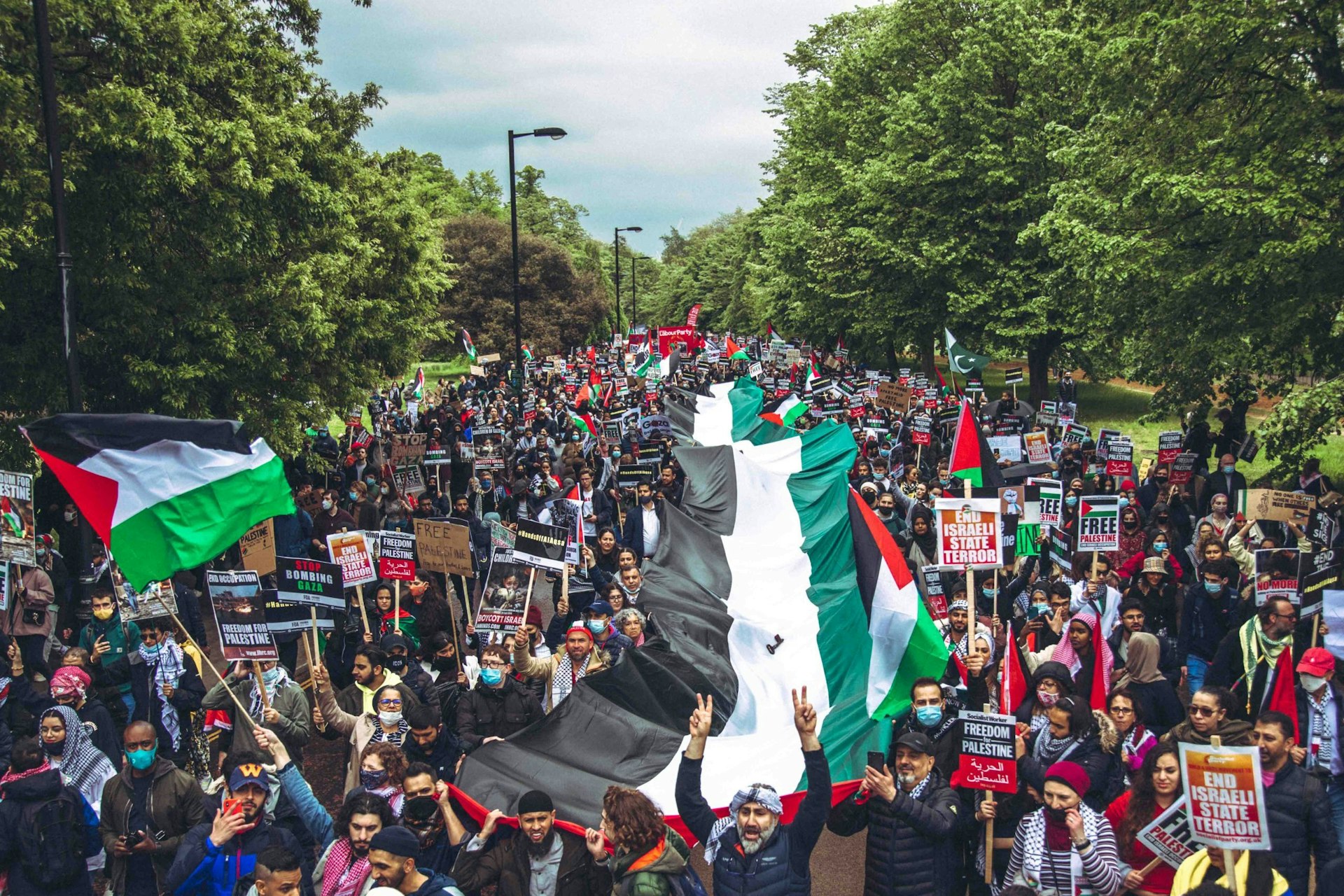 London’s historic Free Palestine protest, in photos