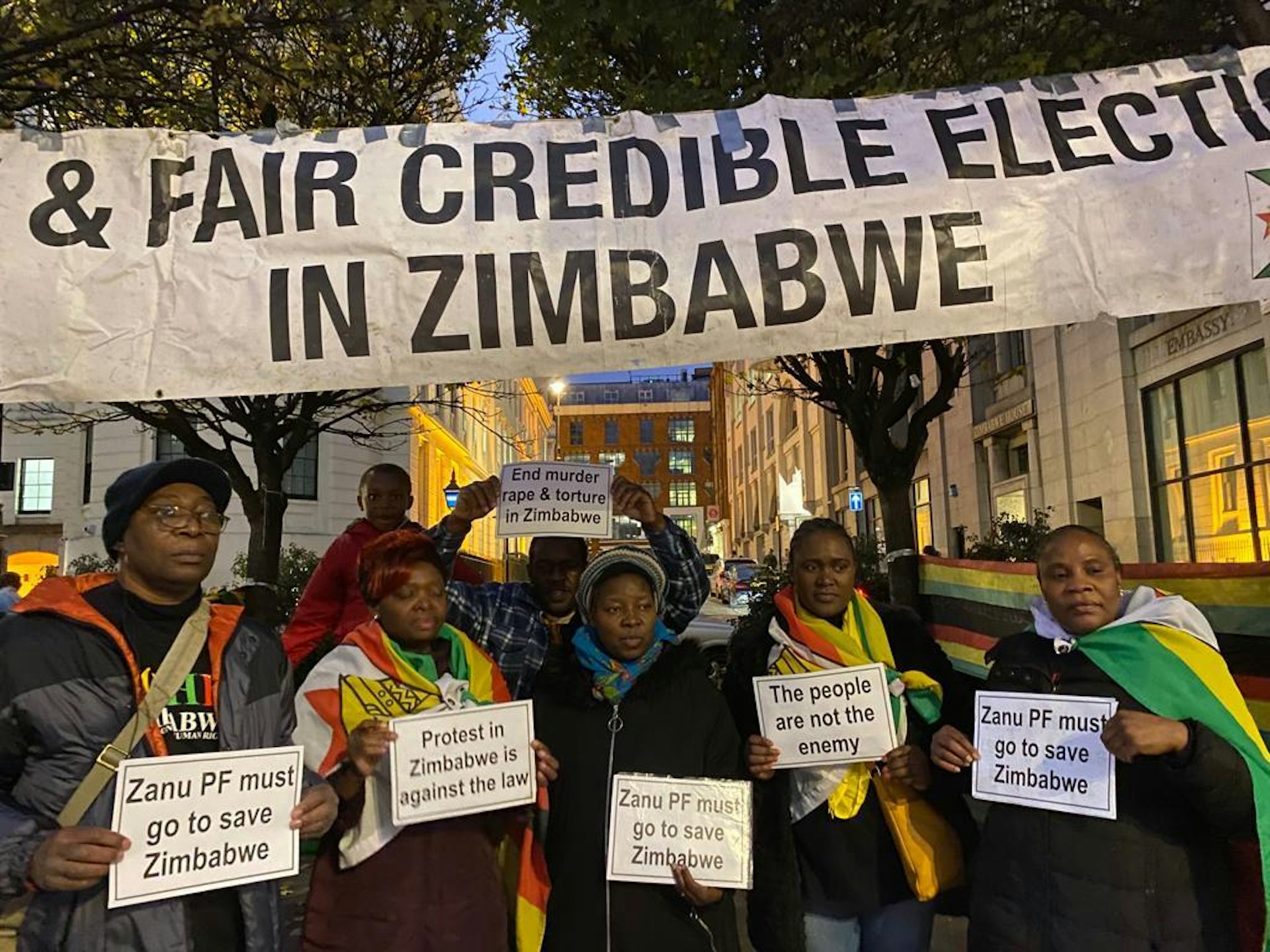 Zimbabwe’s diaspora is continuing to fight for freedom