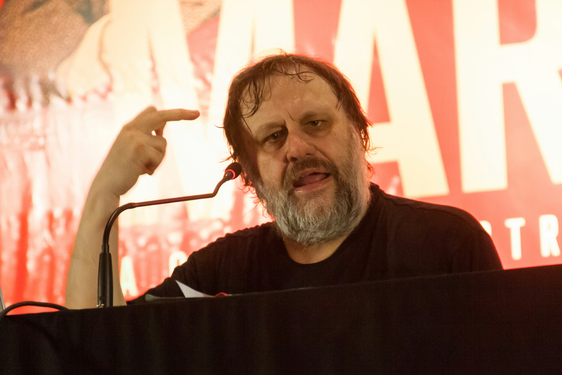 Oi Zizek, stop saying there is no difference between the fascist Le Pen and Macron