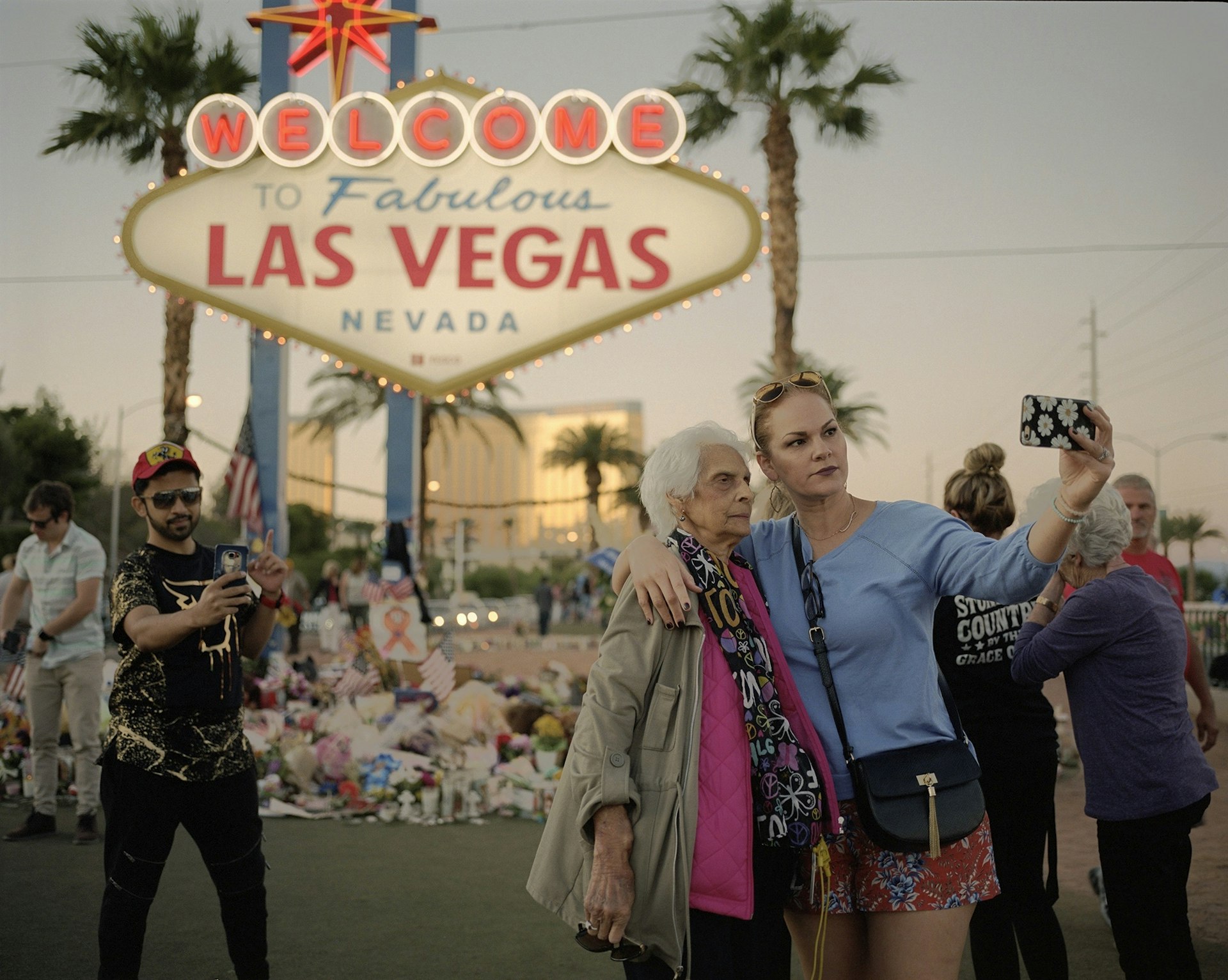 Capturing the eerie aftermath of the Las Vegas shooting