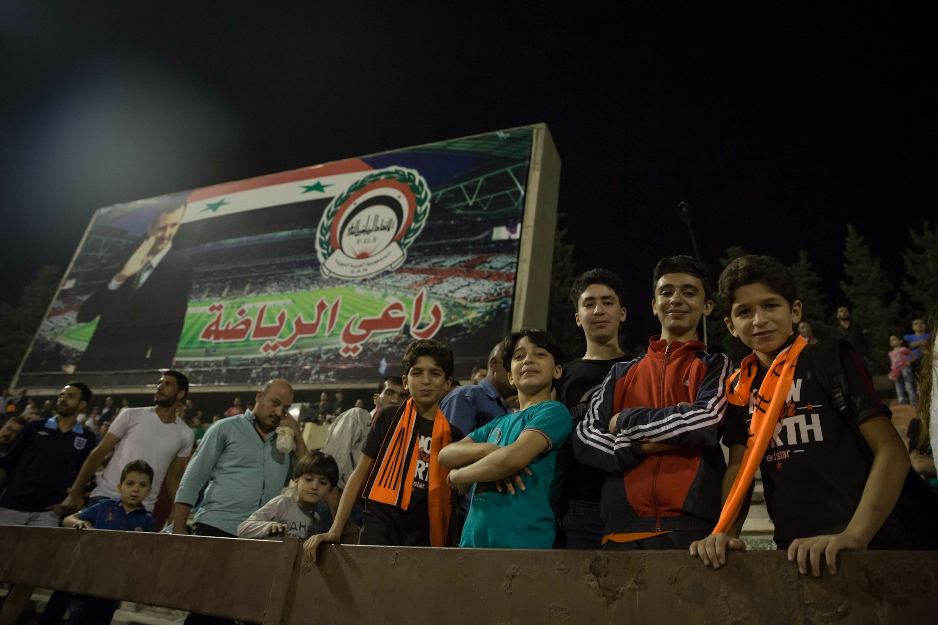 Shooting the sidelines at Syria’s football cup final