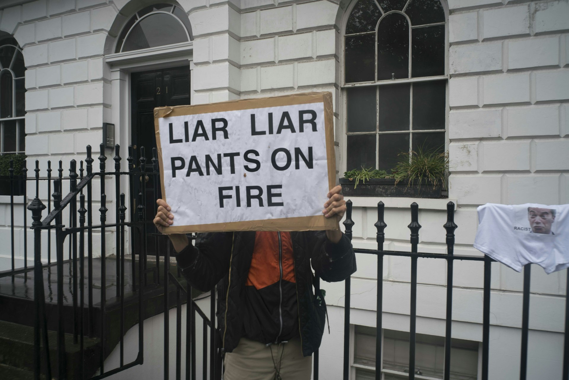 Why we burnt our pants outside Boris Johnson's mansion this morning