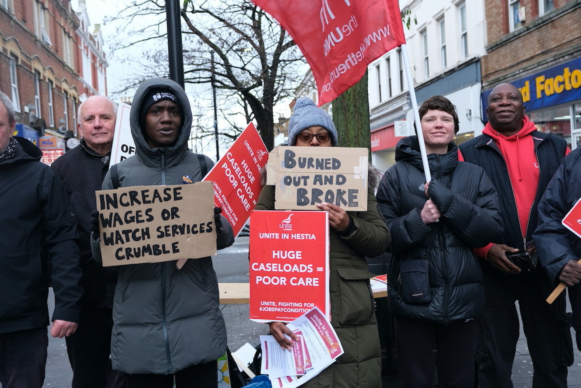 The forgotten charity workers on strike to survive