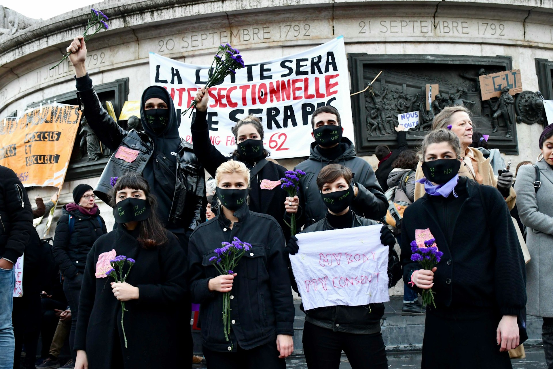 In France, thousands protest violence against women