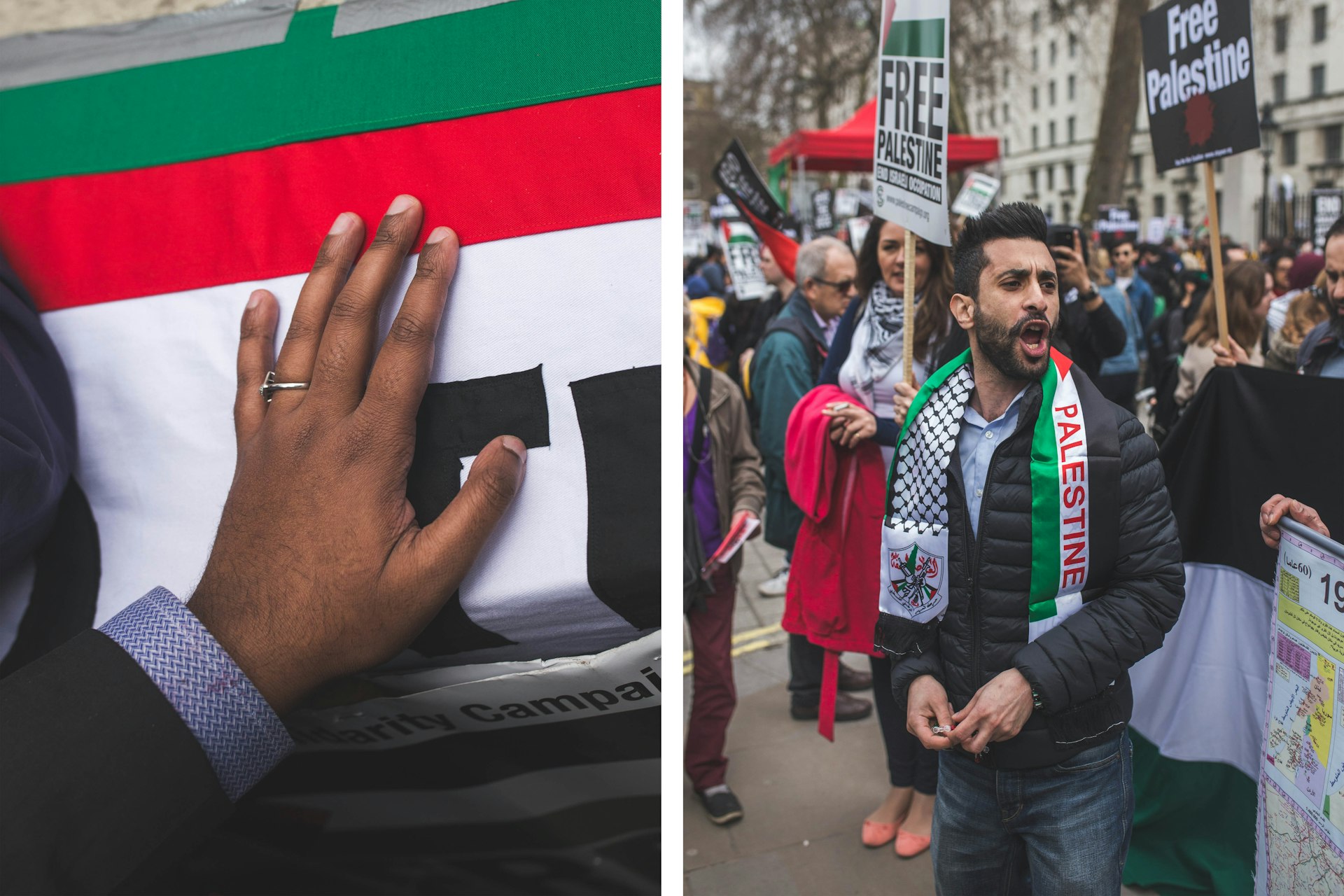 Photos from this weekend's protest for Gaza in London