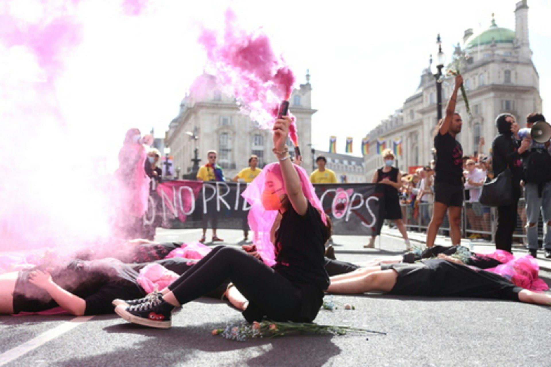 Anti-police protestors storm London Pride parade