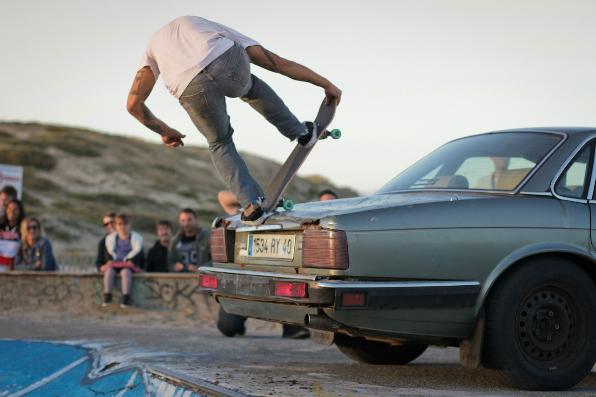 Exclusive video: Surfers turn little French beach town into a punk playground