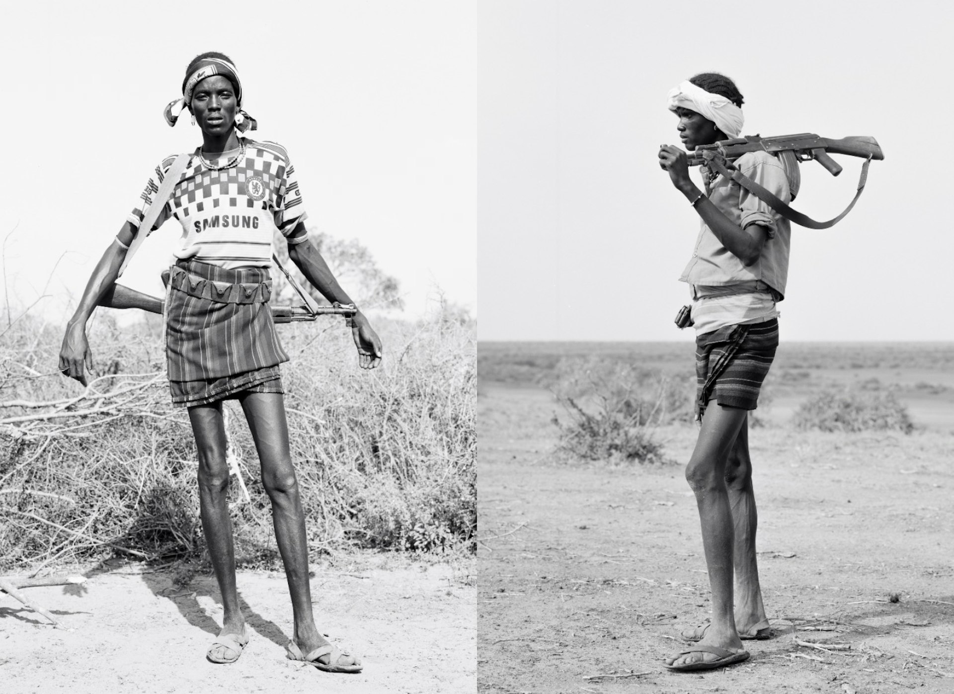 Black and white portraits of Africa's nomadic outsiders