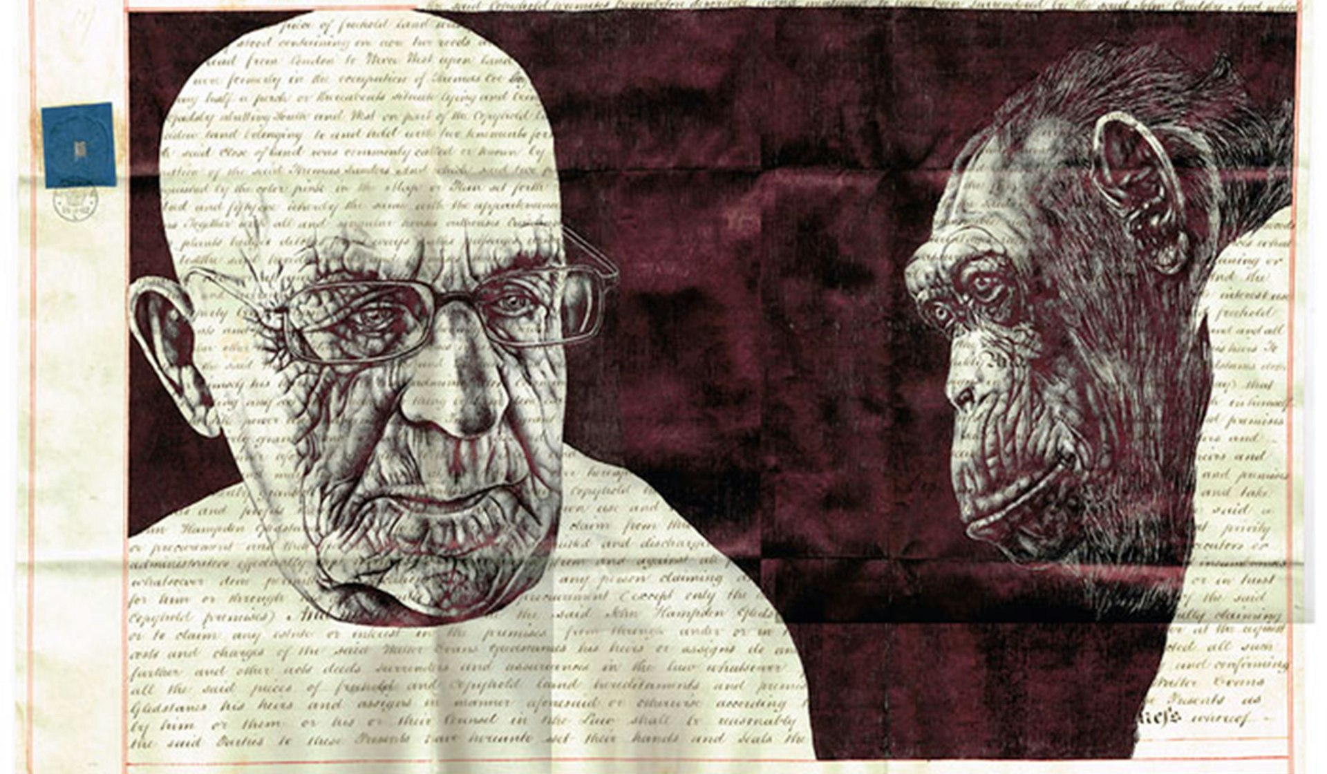 Artist Mark Powell breathes a sinister new life into antique documents