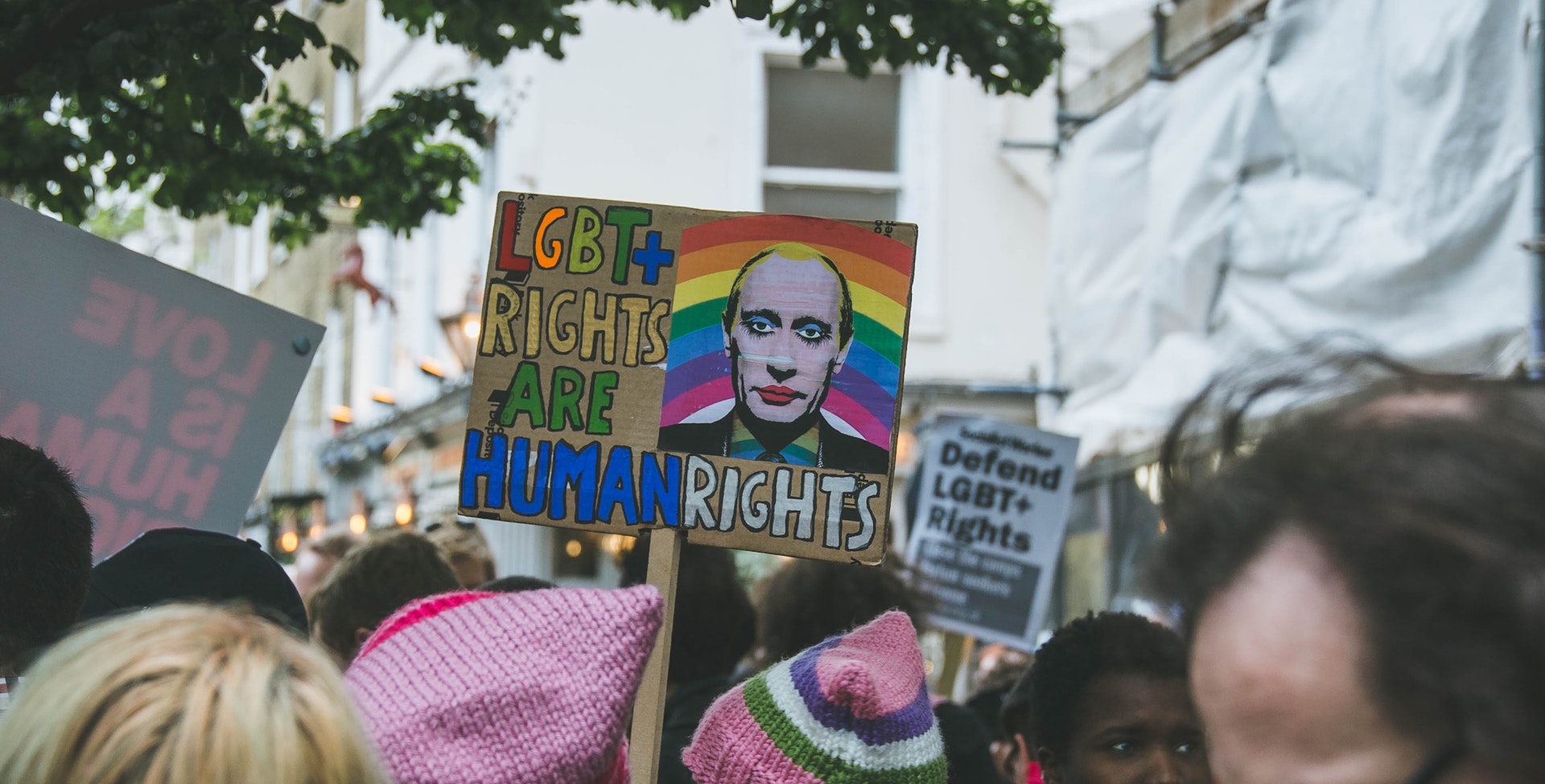 LGBT Londoners stand with tortured gay men in Chechnya