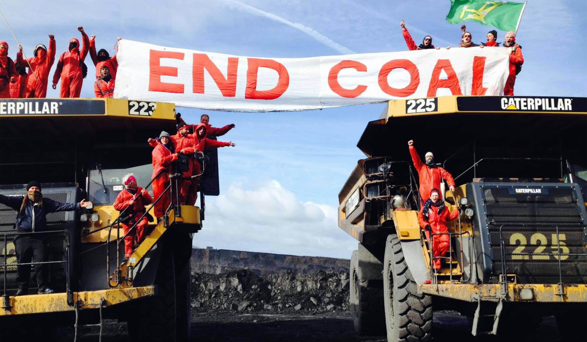 Hundreds of activists shut down the UK’s largest opencast coal mine