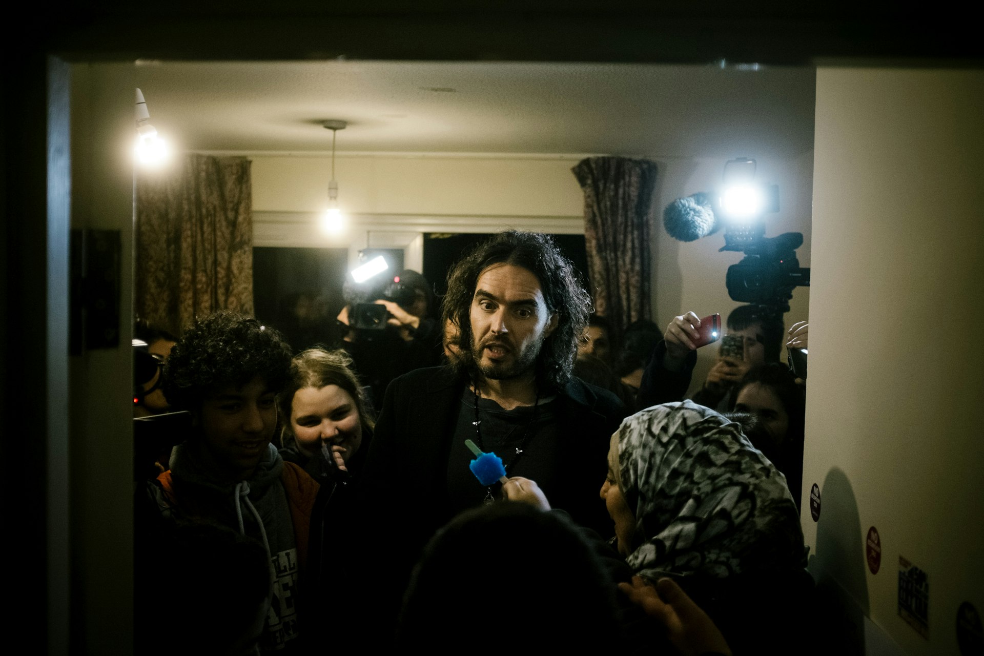 Russell Brand occupies an empty home and steps into London’s fierce housing battle