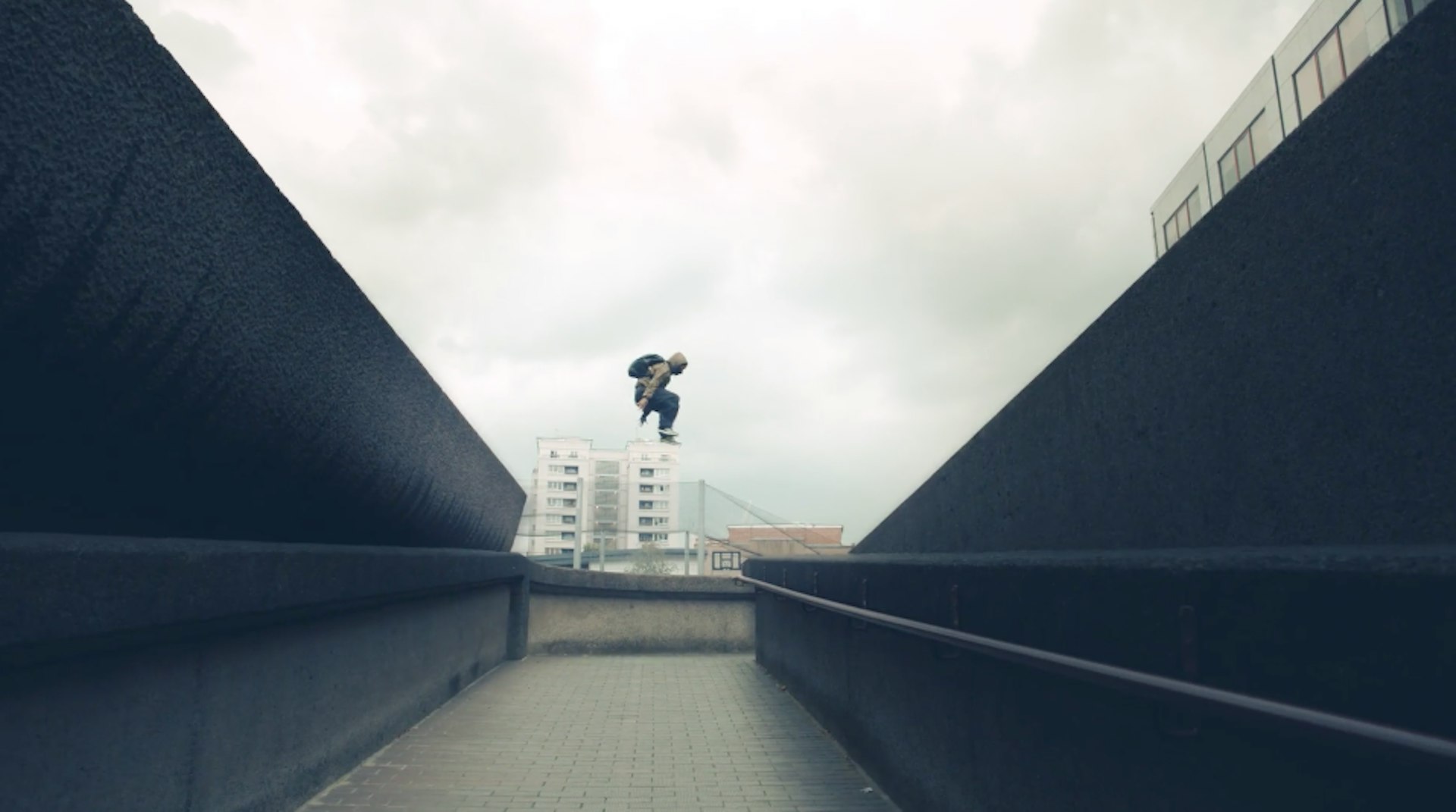 Girl jumps London skylines in short film about the collapse of the city