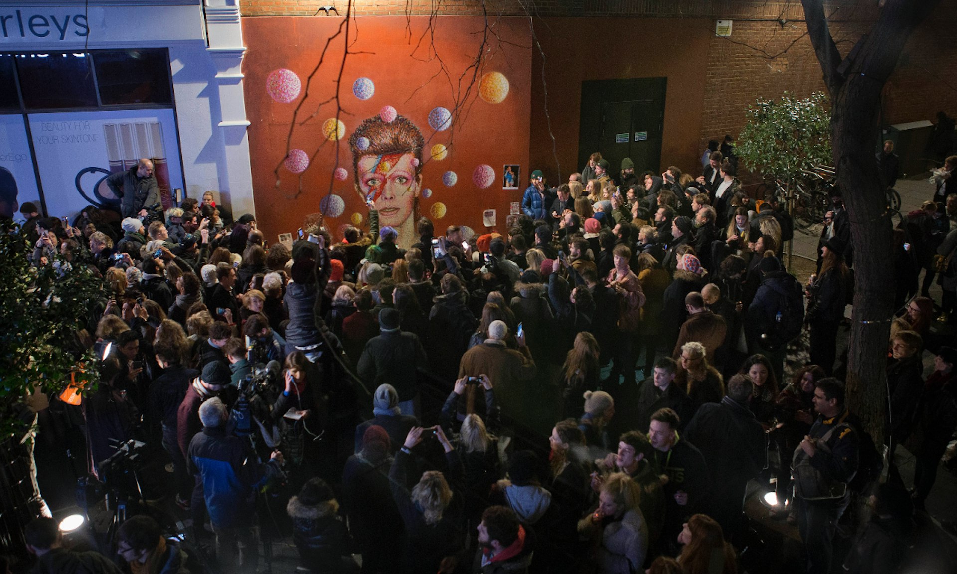 In Pictures: Fans stage a party vigil for David Bowie in Brixton his birthplace