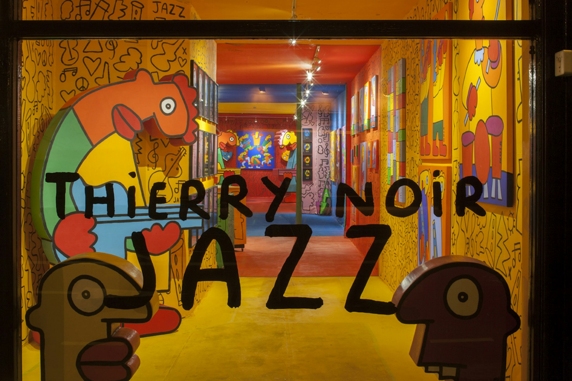 Berlin Wall artist Thierry Noir paints in the key of jazz