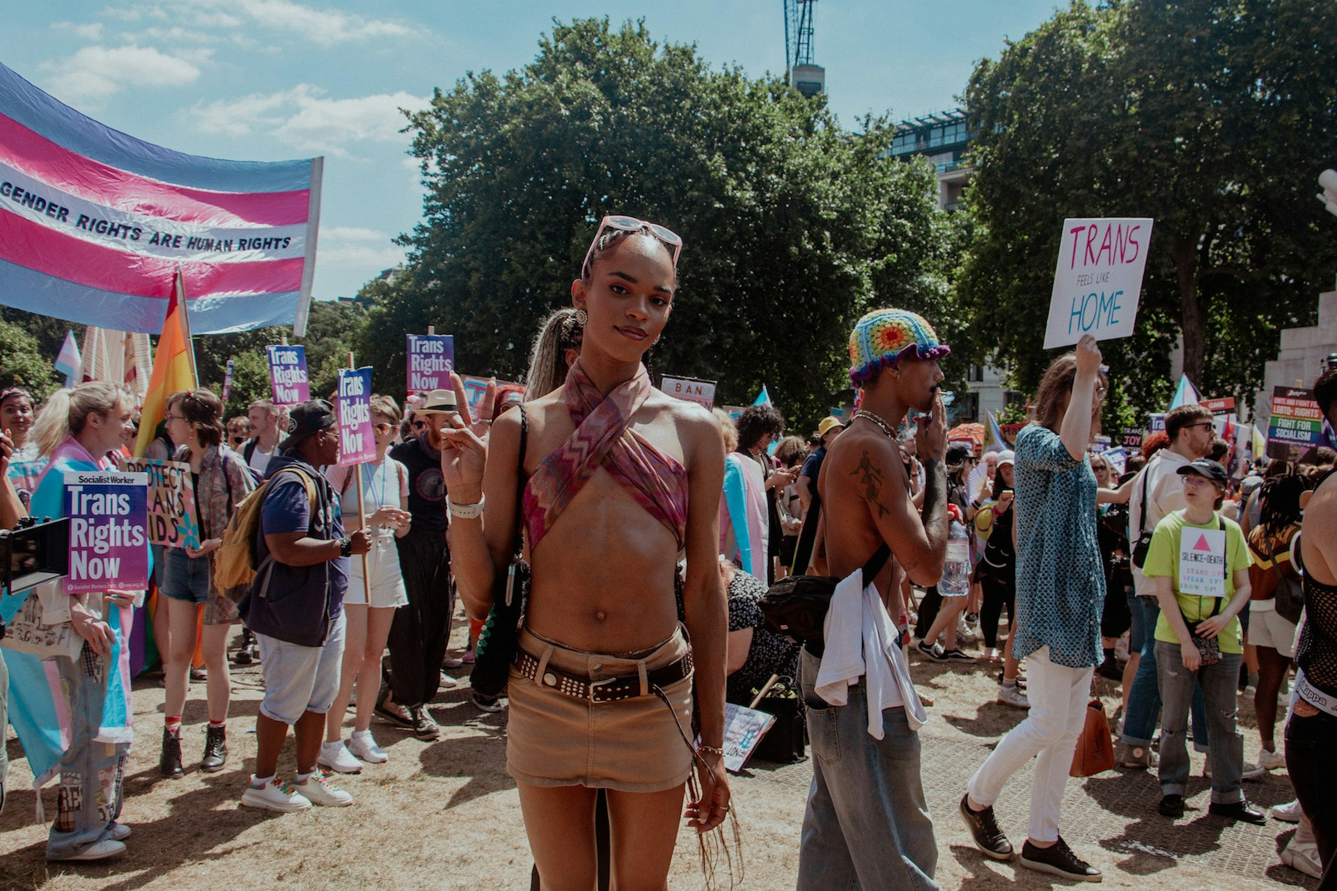 Joy and rage at Trans Pride London – in photos