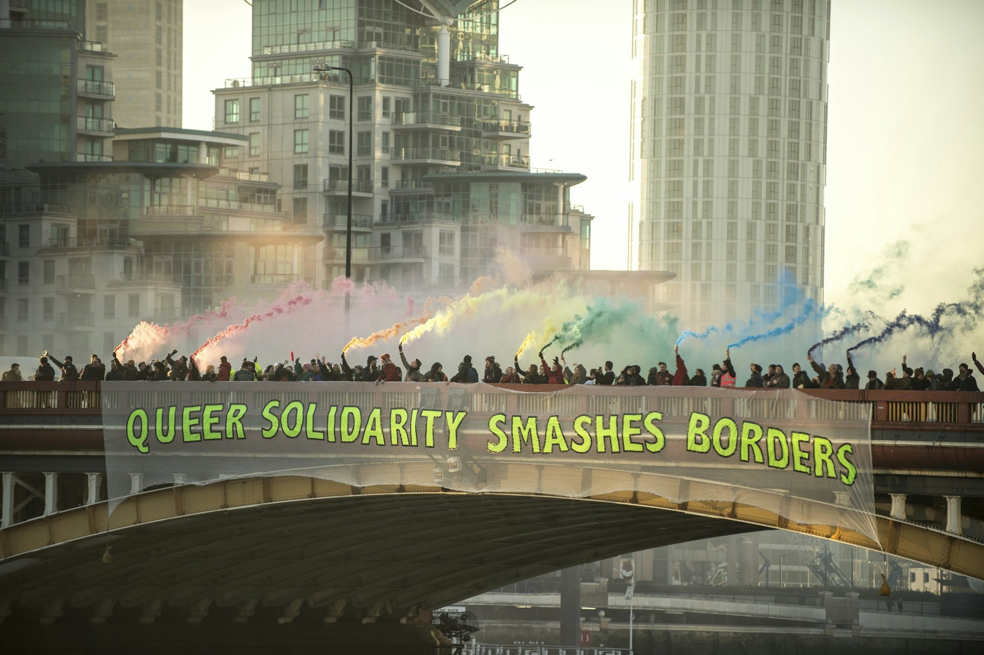 Bridges Not Walls: London stands united against Trump's inauguration