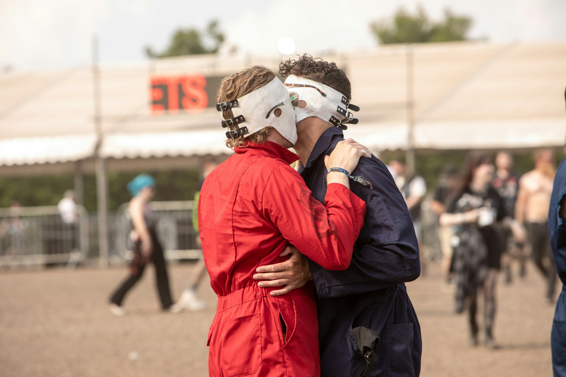 Wholesome photos of goths at Download 2023