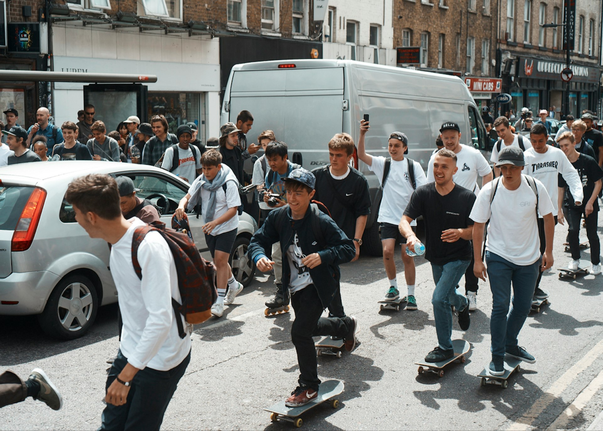 Hundreds of skaters hit the streets of London for Go Skateboarding Day 2015