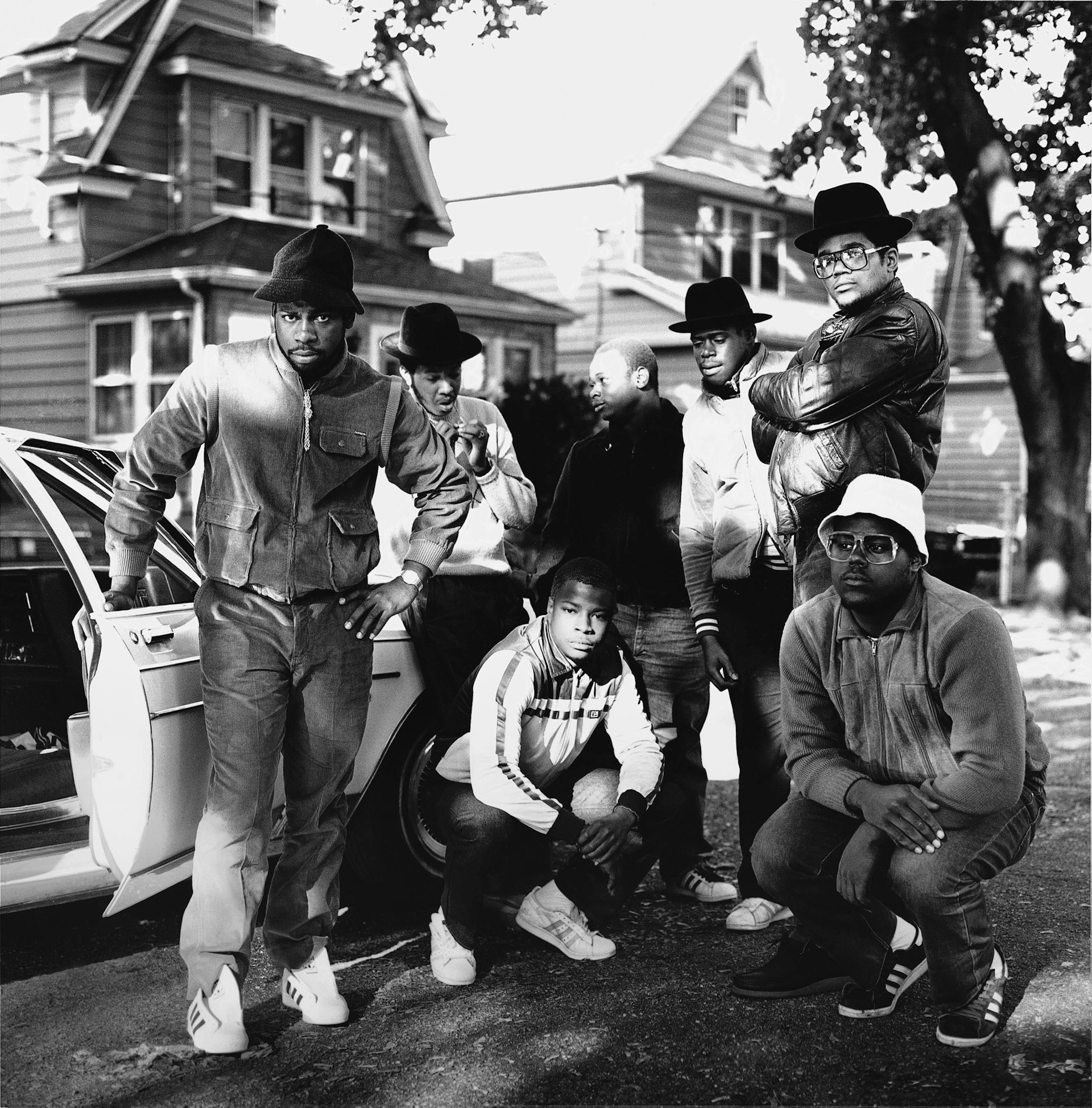Run DMC & posse Hollis Queens NY 1984