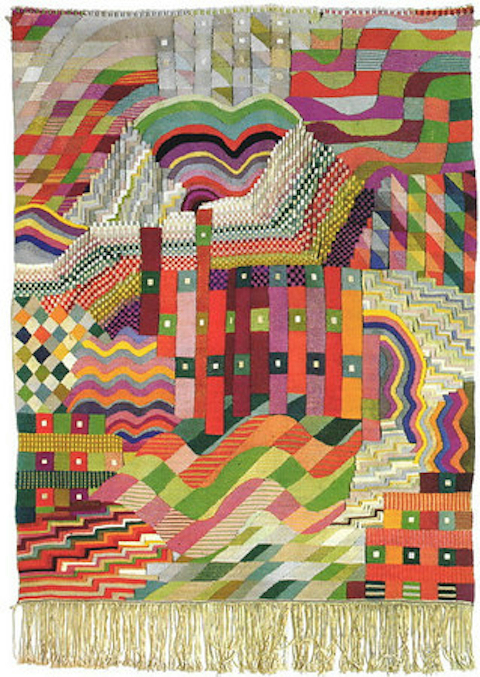 Wall hanging - "Slit Tapestry Red/Green"  1927/28 
