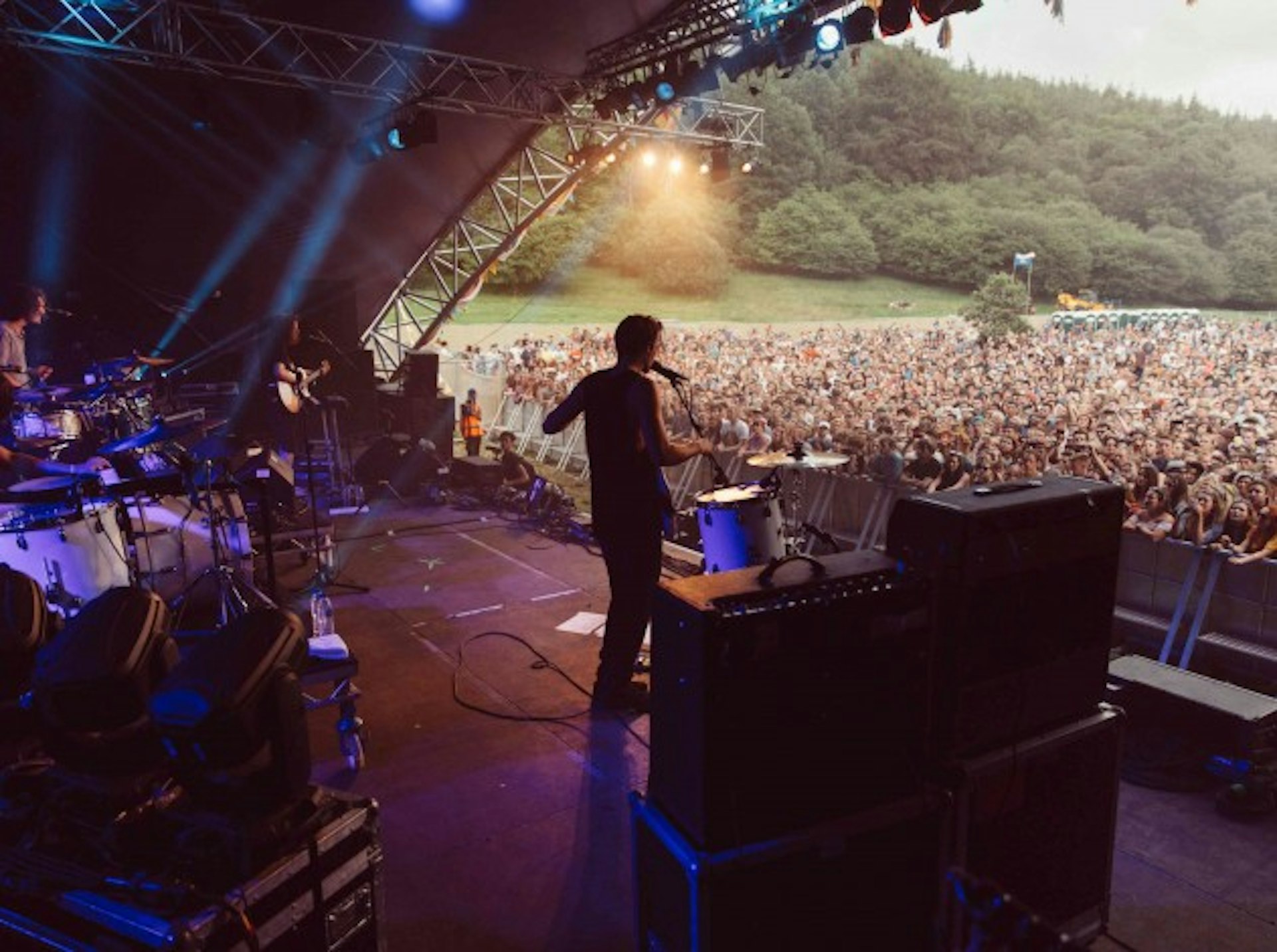Half Moon Run play to a packed main stage. Photo by Ben Langley
