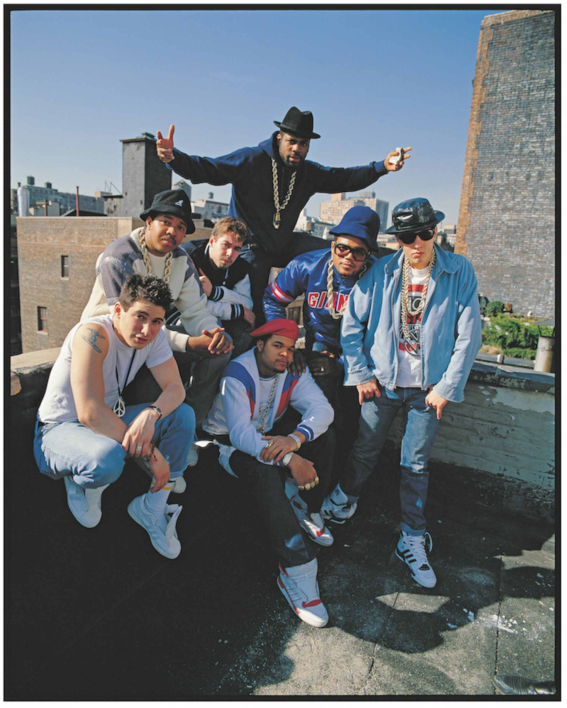 Run-DMC and Beastie Boys, NYC, 1988. 