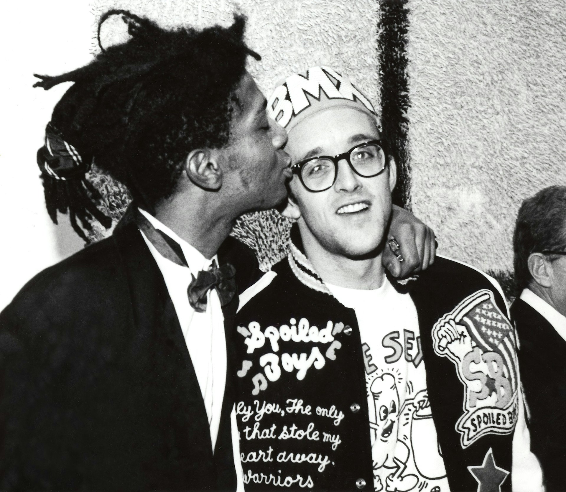 Jean-Michel Basquiat and Keith Haring. Photo by George Hirose.