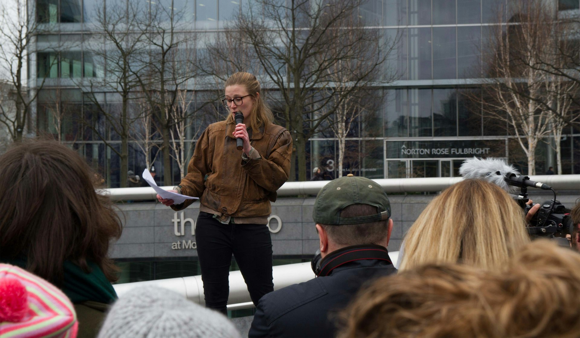 Rebecca Newsom, from Fossil Free SOAS and Divest London
