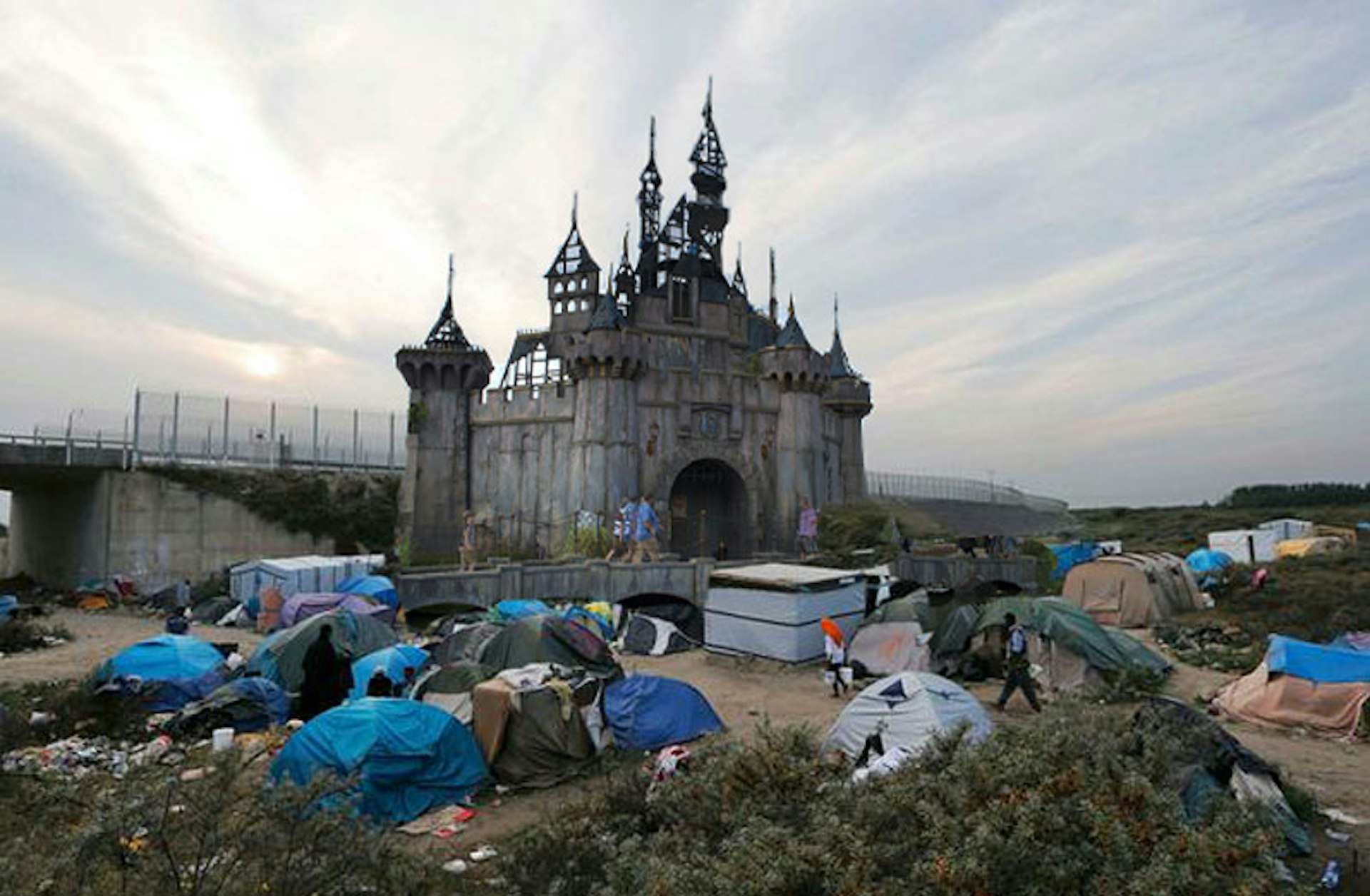 The image released by Banksy to announce his new plans for Dismaland.