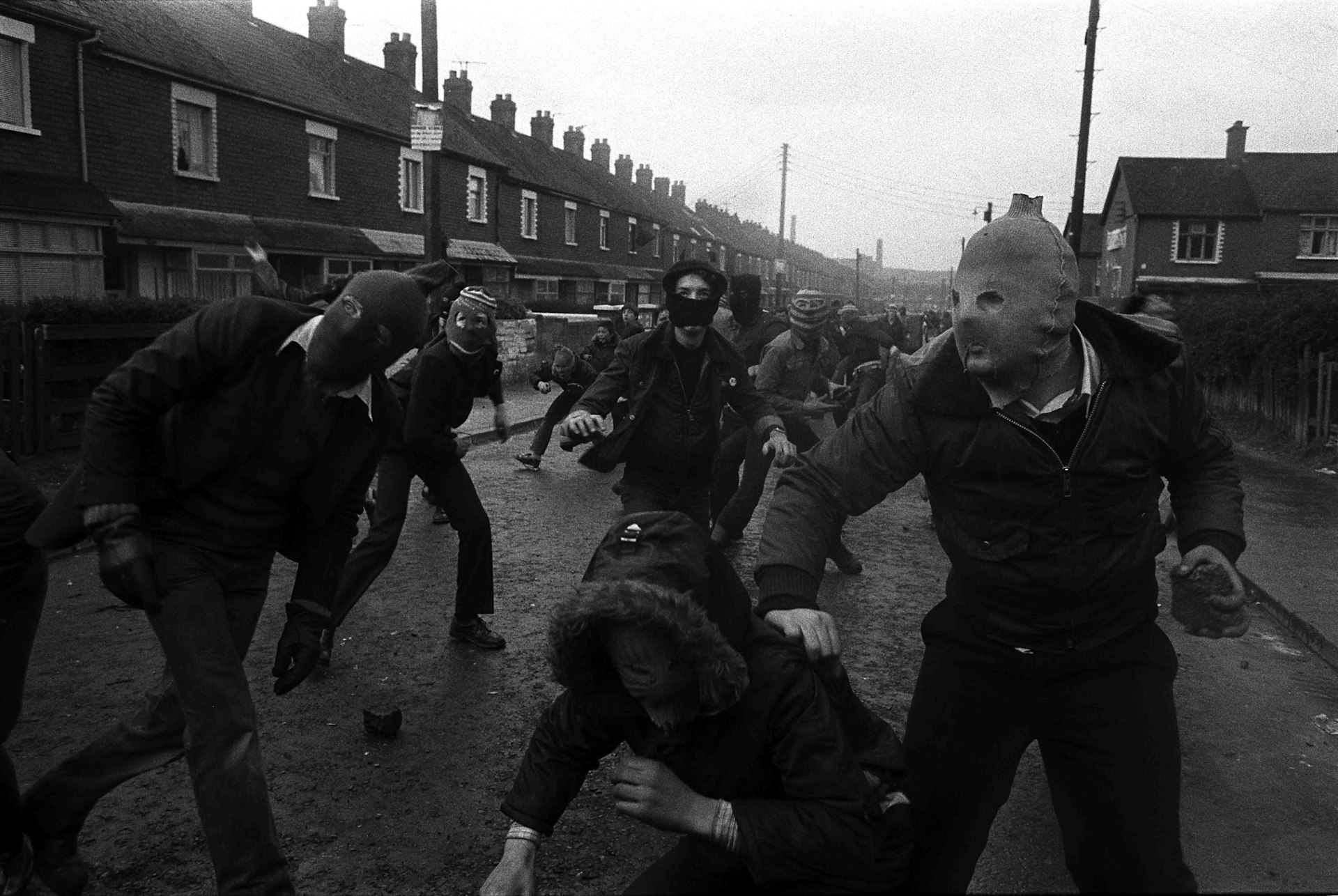 Bobby Sands hunger strike riots, Belfast, 1989