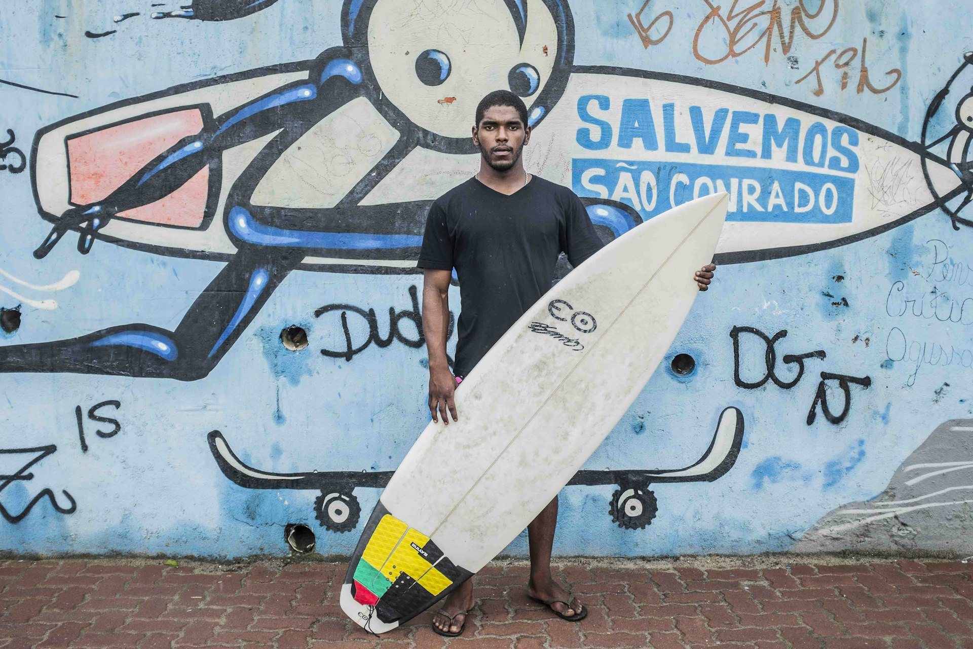 Carlos 'Mister M' Belo co-founded Rocinha Surfers Association.