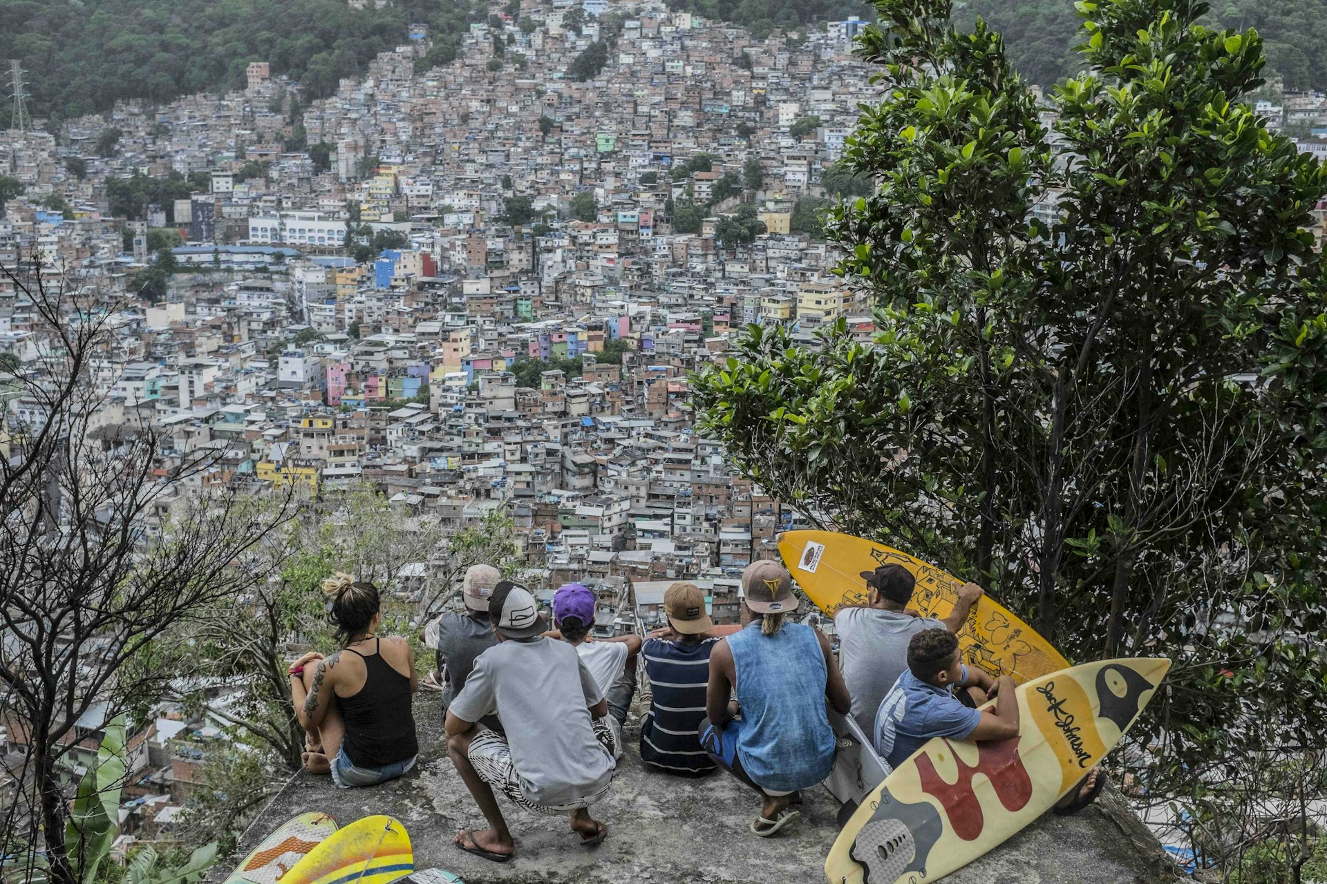 Looking out over Rocinha.