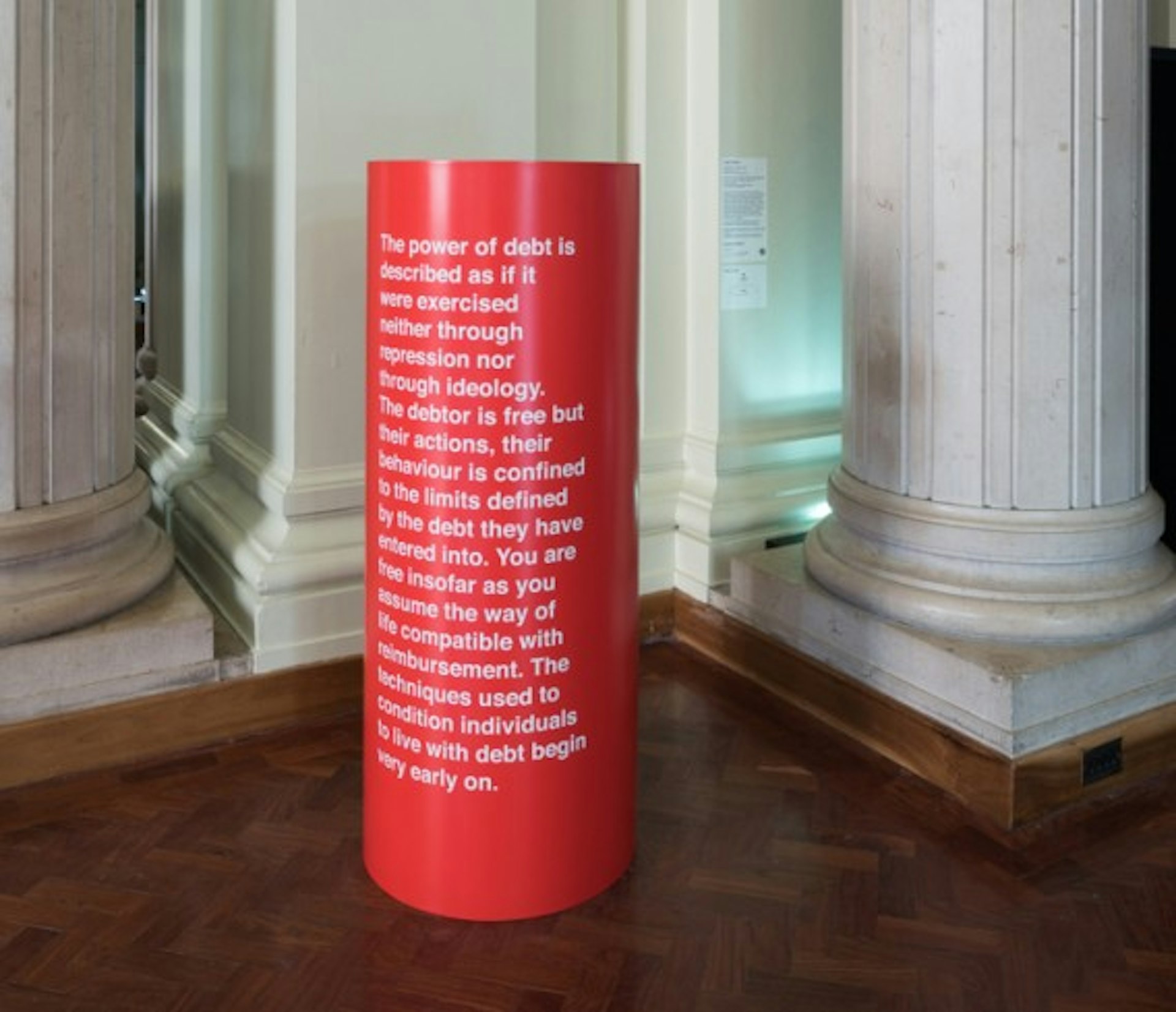 Liam Gillick, Lazzarato on Debt, 2015. Courtesy the artist and Maureen Paley, London © 