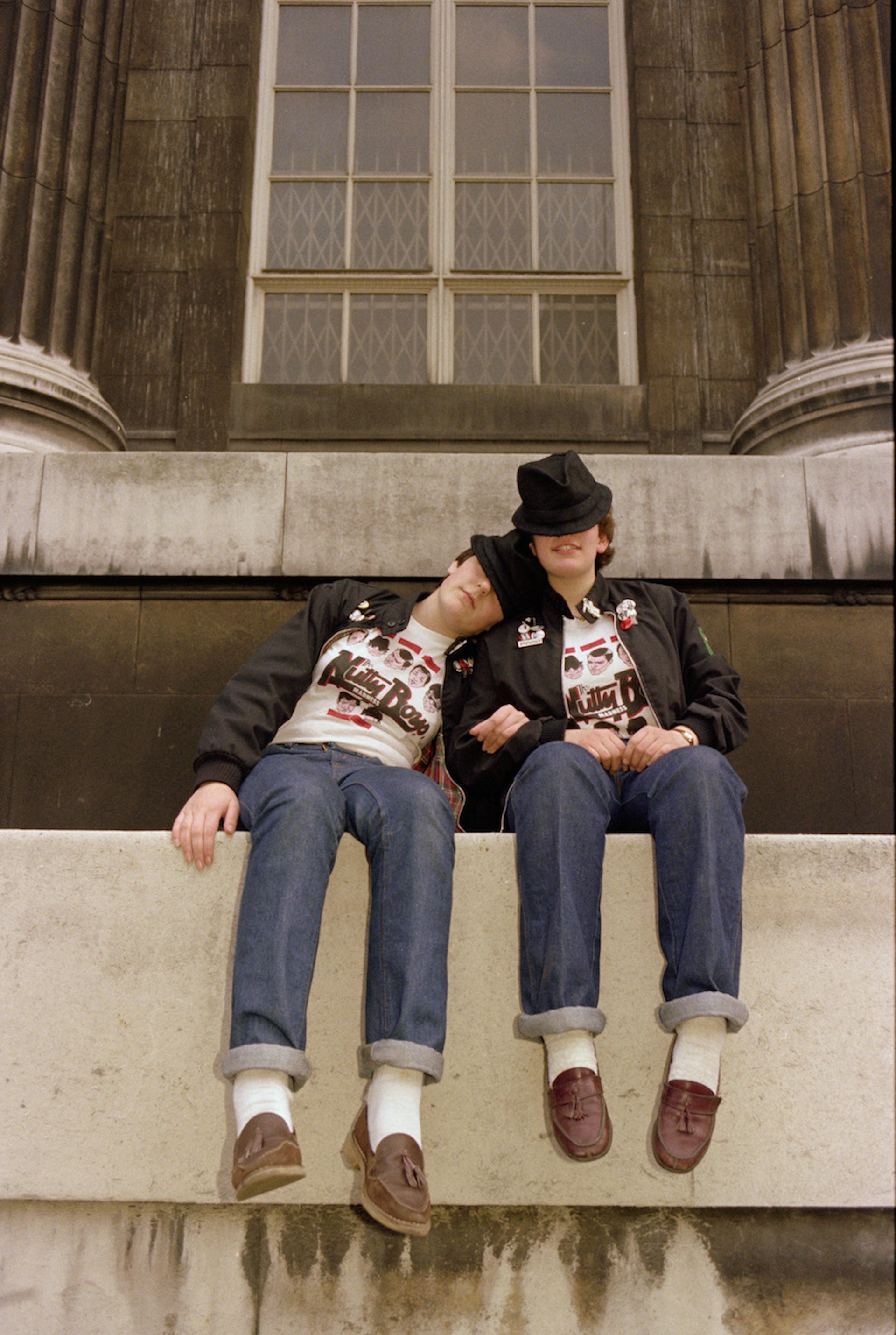 Anita Corbin: 'Karyn and Sarah, British Museum'. March 1981. From the series Visible Girls