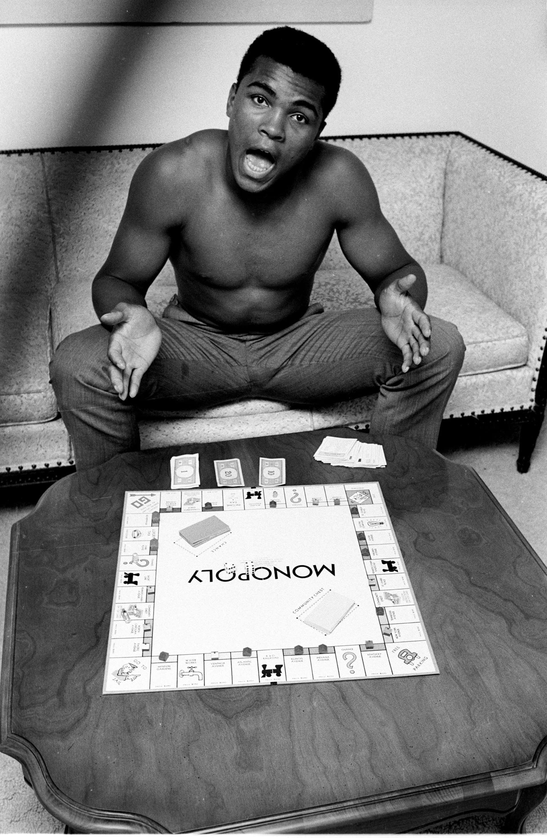 Muhammad Ali, Monopoly, Louisville KY 1963 © Steve Schapiro