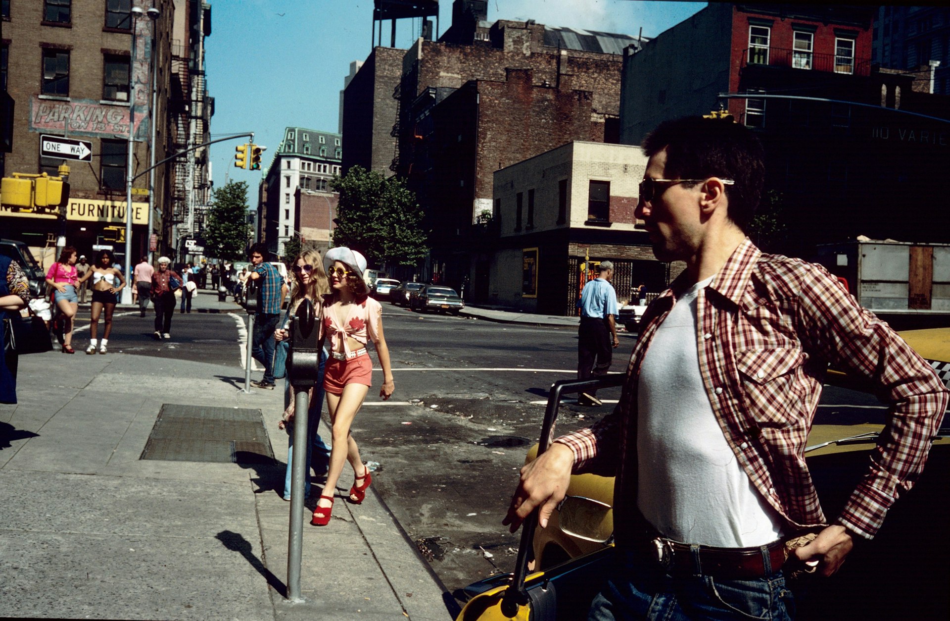 Jodie Foster Crossing the Street, from Taxi Driver, New York, 1975 © Steve Schapiro