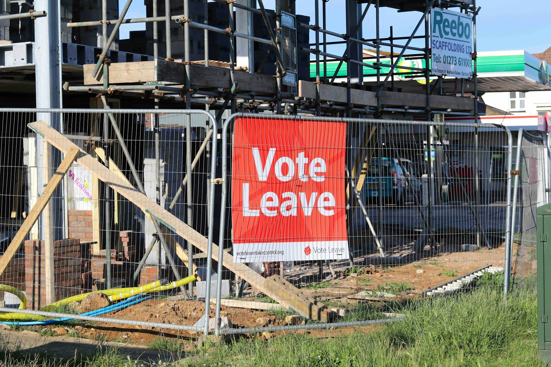Vote leave building site