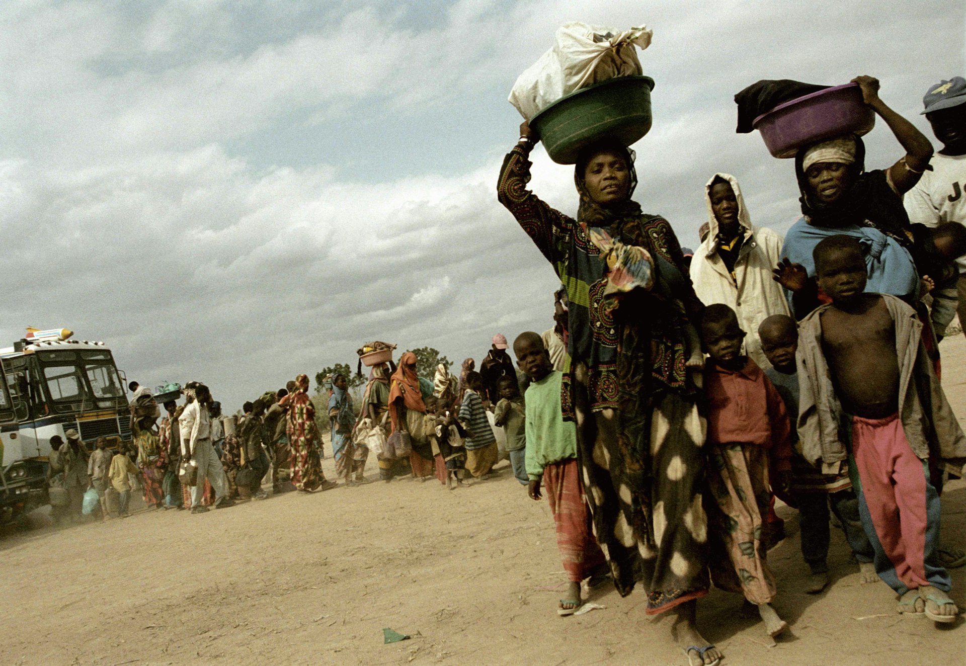 Arrival to Kakuma. Kenya. 2002. © Alex Majoli/Magnum Photos