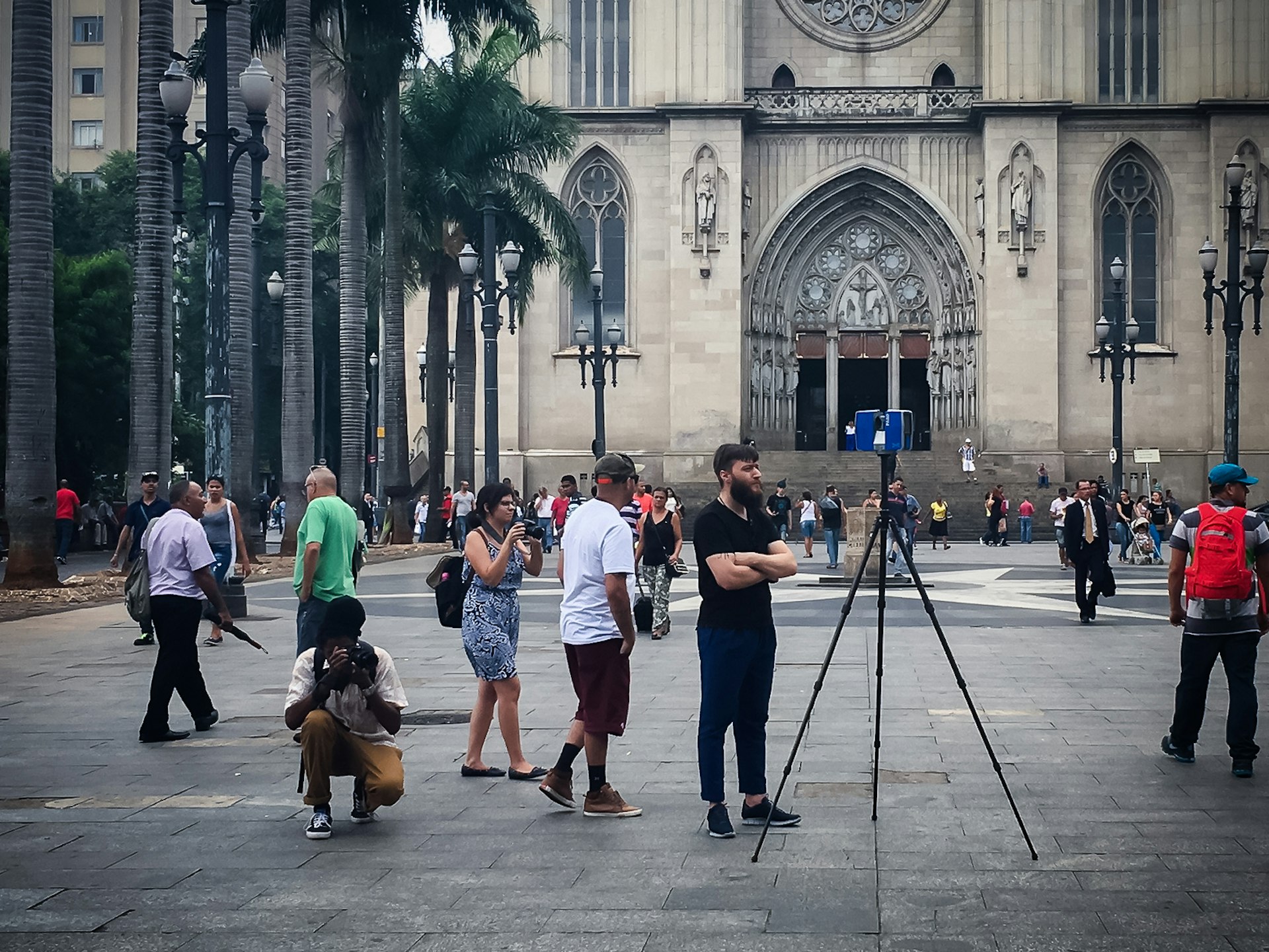 Using the Lidar scanner in central São Paulo