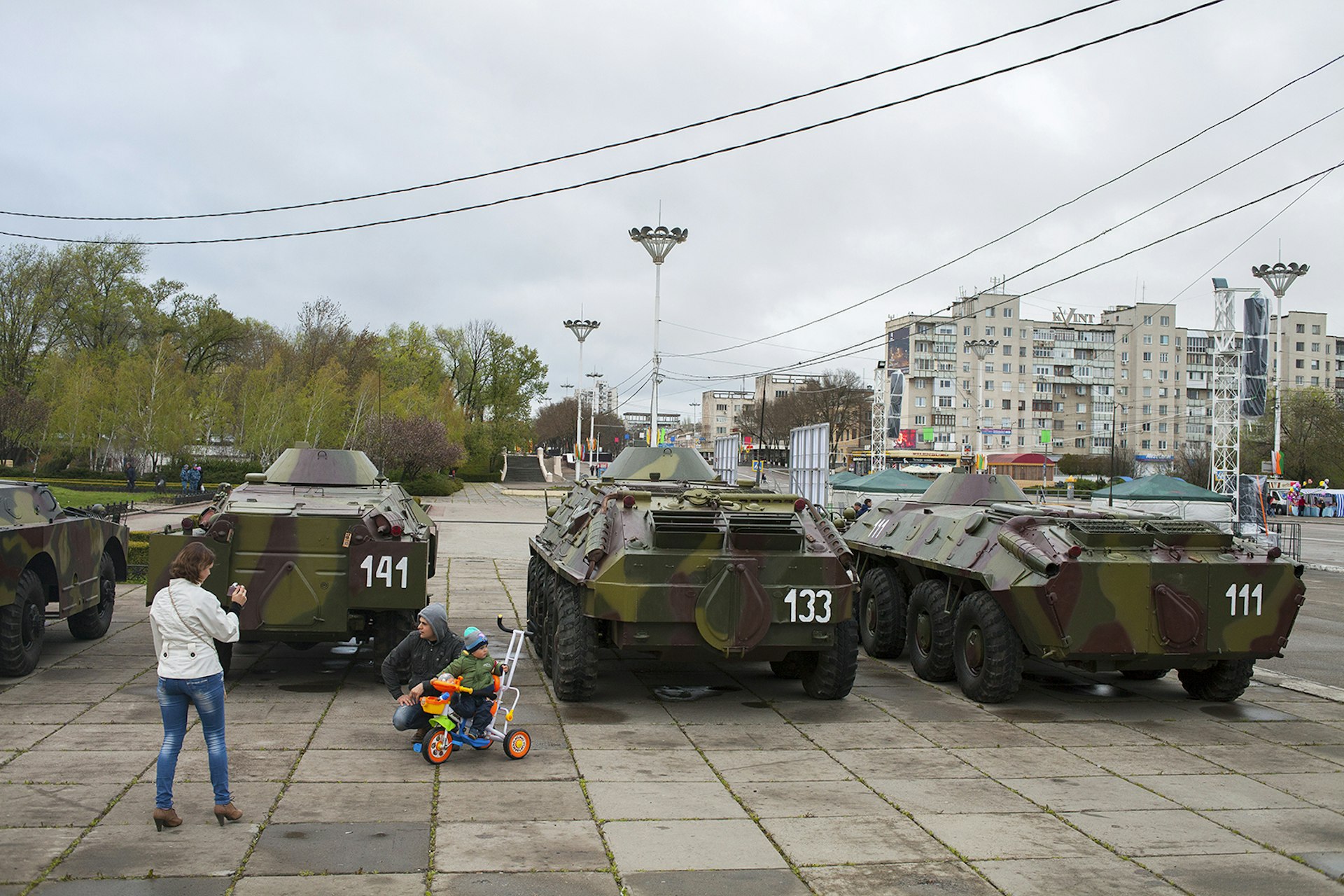 Tanks in the centre