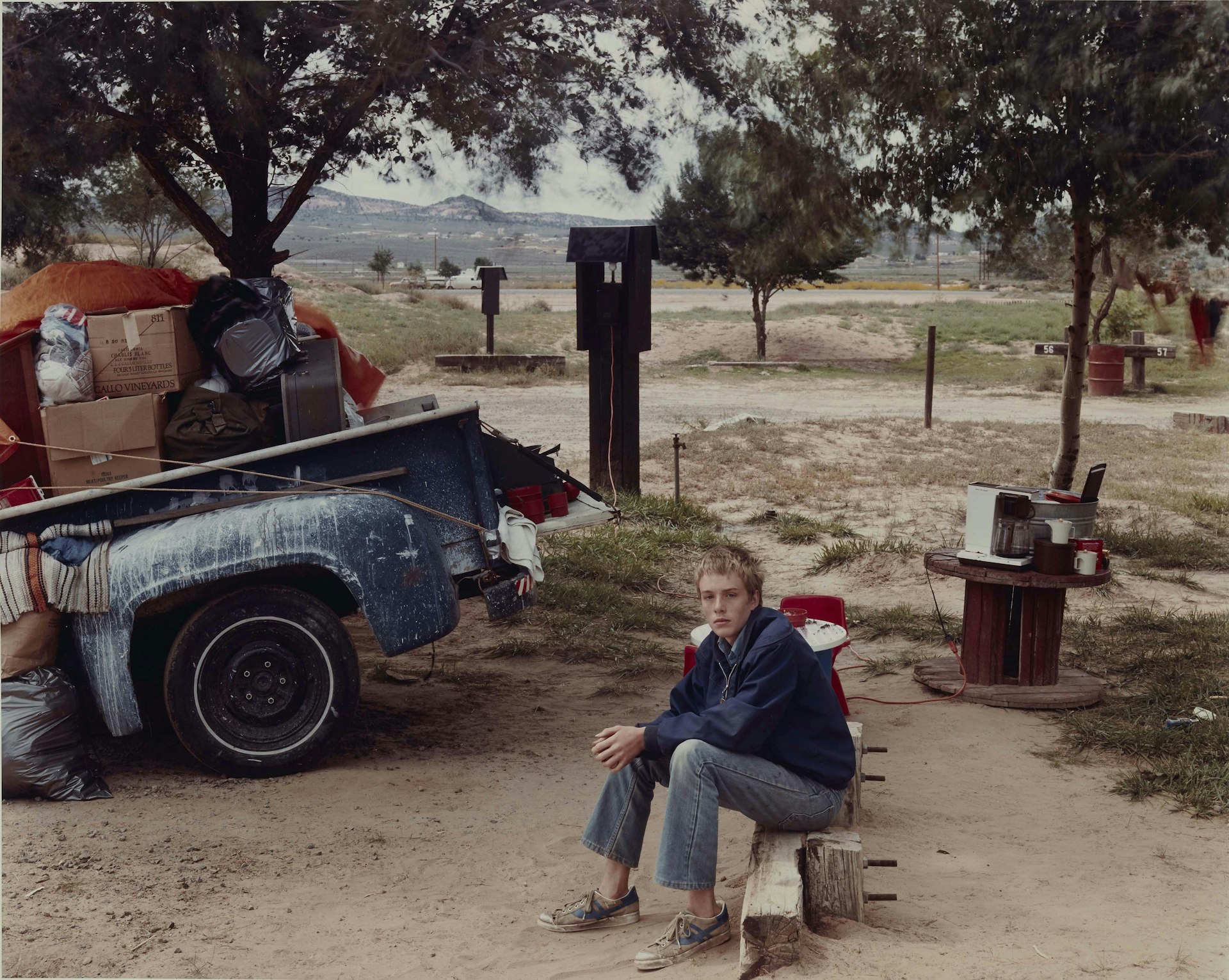 Red Rock State Campground (Boy), Gallup, New Mexico, September 1982 © Joel Sternfeld courtesy Luhring Augustine Gallery and Beetles + Huxley Gallery