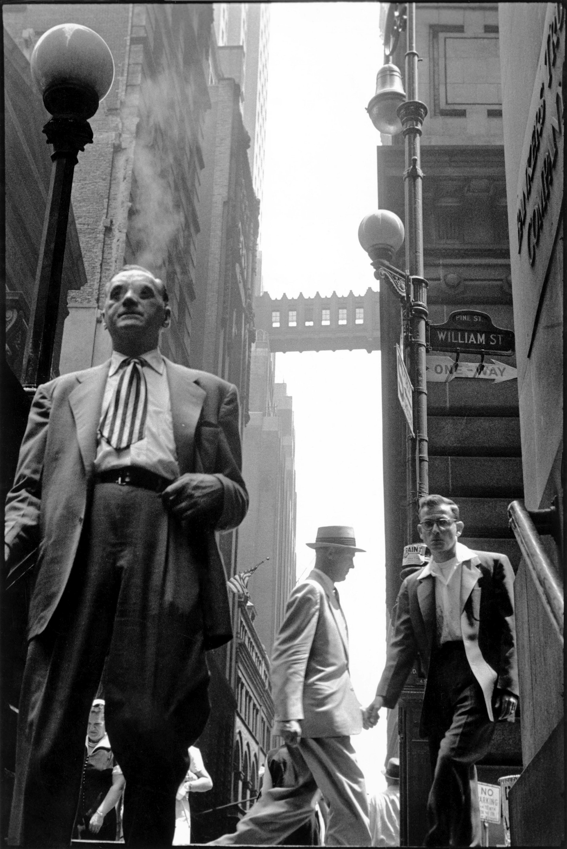 USA. New York City. 1956. Wall Street. Photo by Leonard Freed.