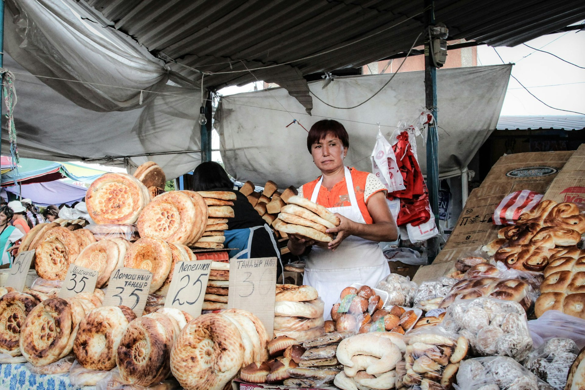 Bread-market, Shymkent, Kazakhstan.