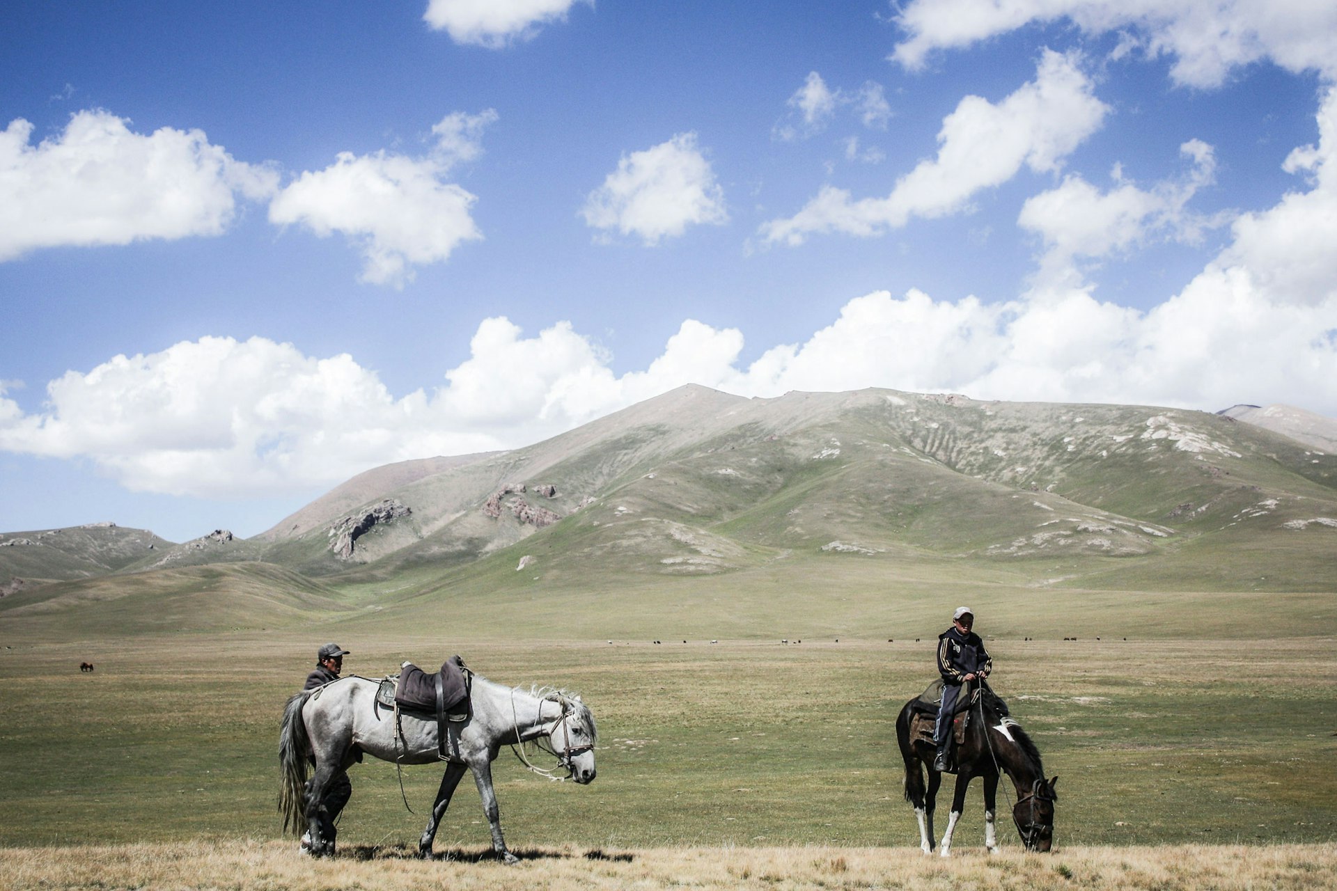 Nomadic herders, Song-Kol, Kyrgyzstan.