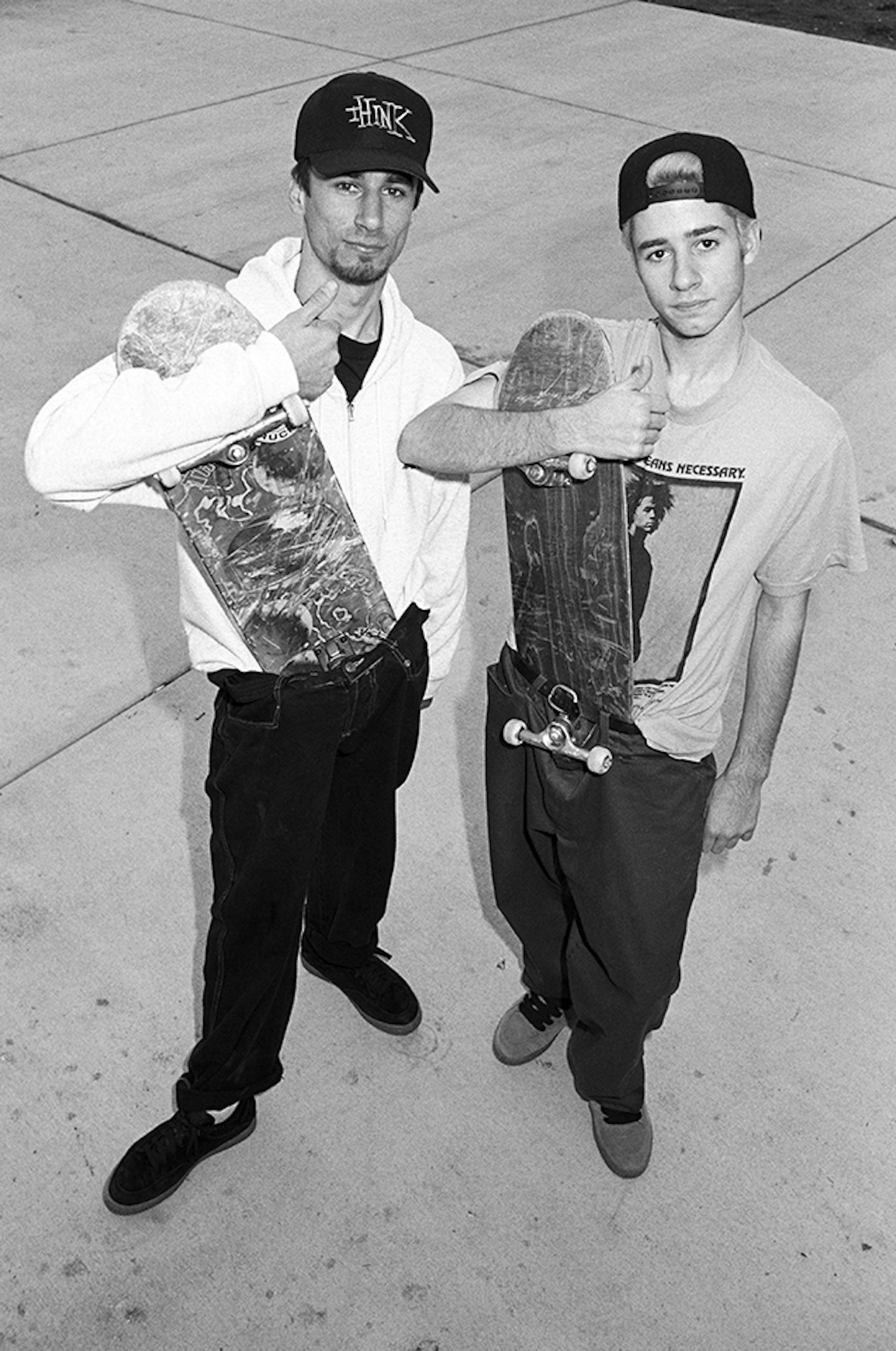 Greg Carroll and younger brother Mike, San Francisco, 1992. Photo by Bryce Kanights.