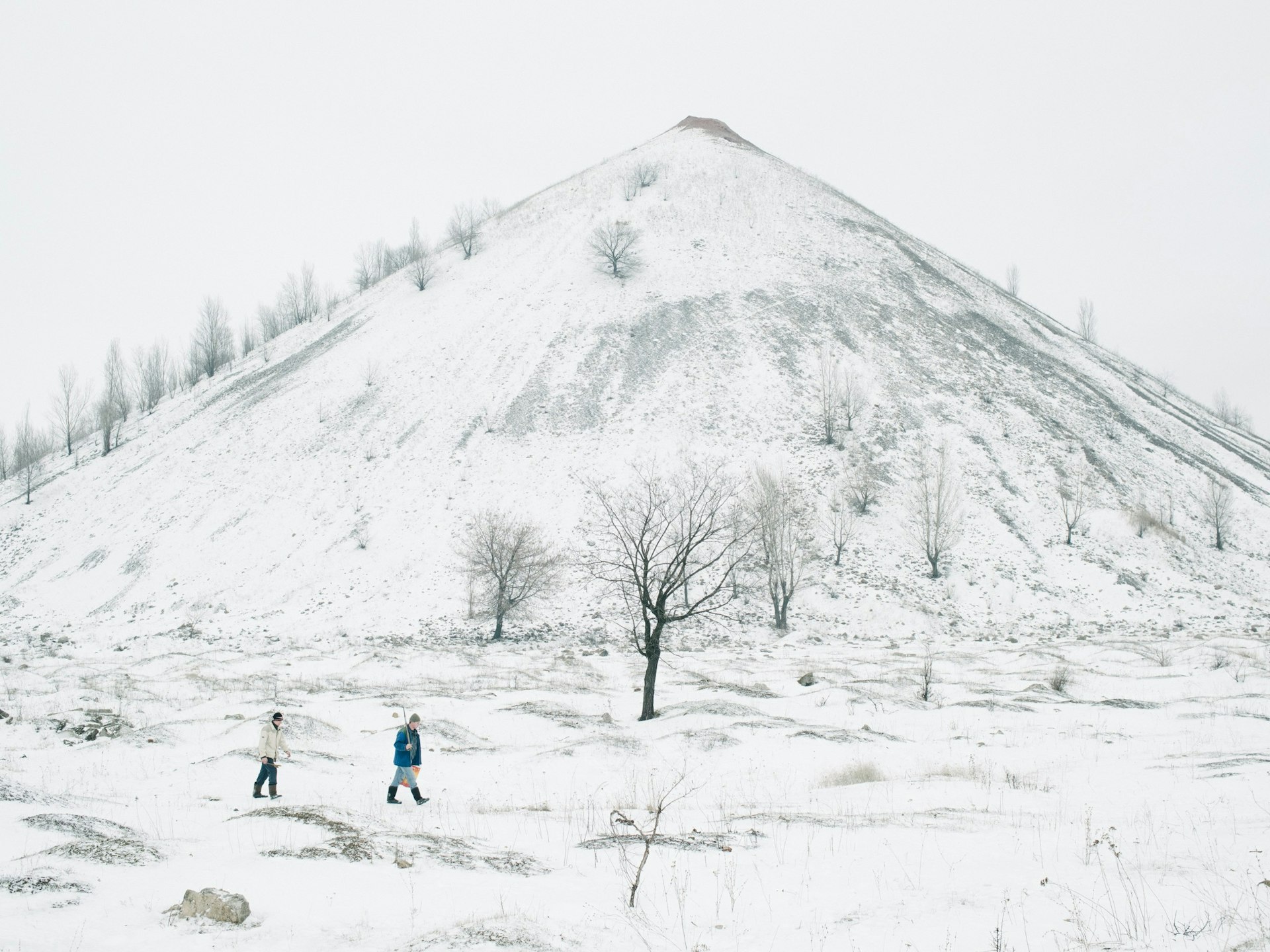 One of the many slag heaps that are dotted around Dzerzhynsk, January 2016